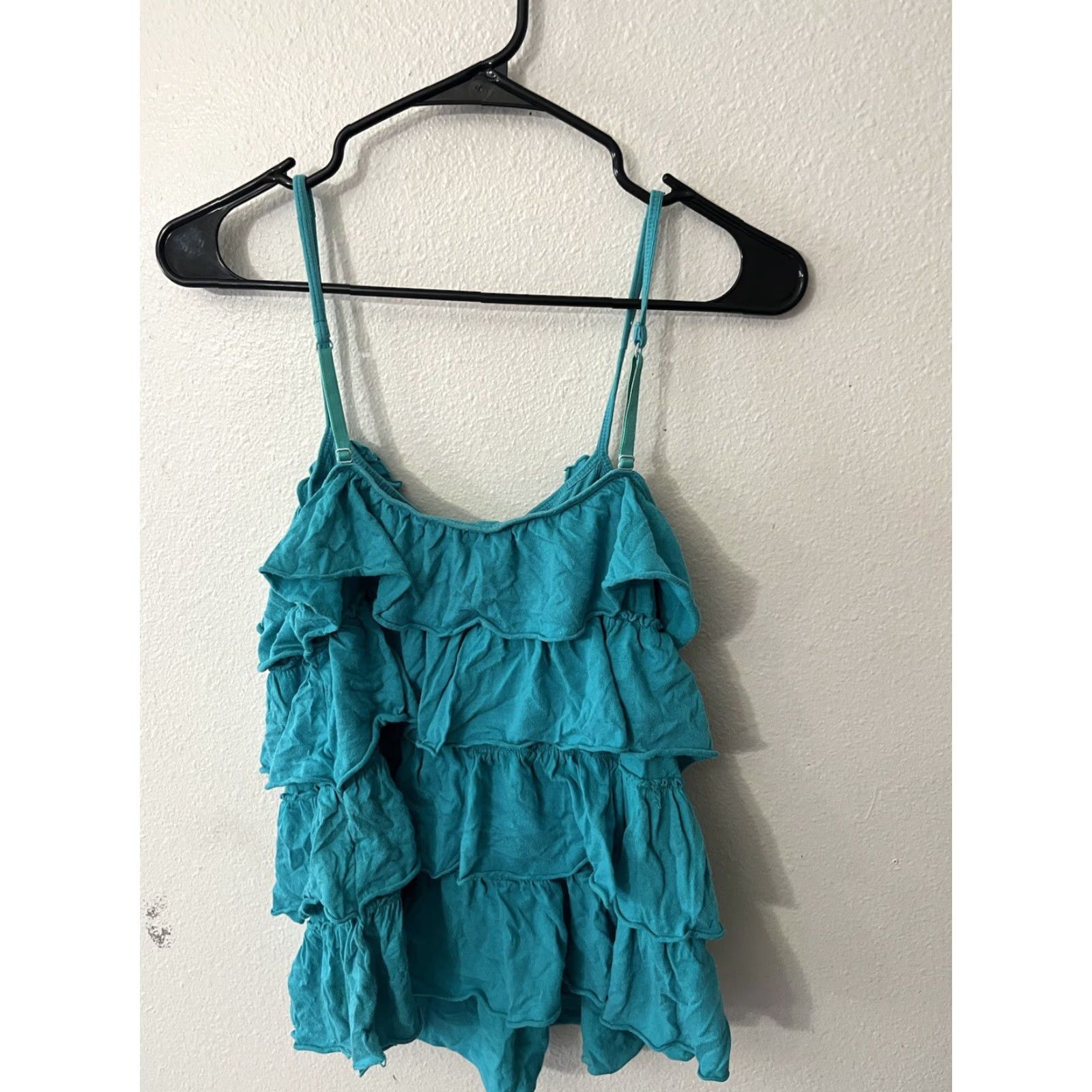 Express Express Aqua Sequin Women's Tank Top Size Large - Casual Sleeveless Cotton Basic Size L / US 10 / IT 46 - 3 Thumbnail