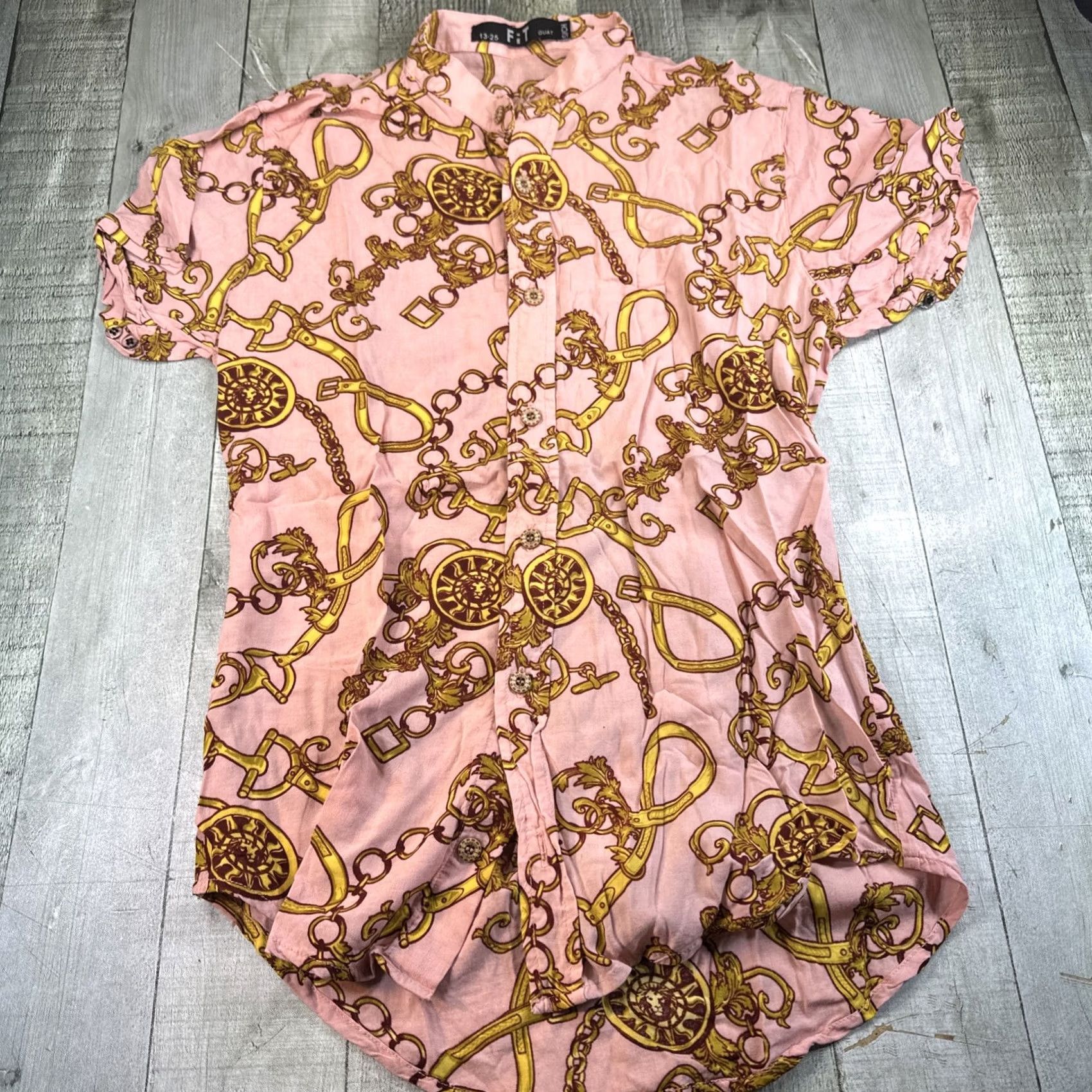Vintage Women’s Button-Up Shirt Size Small Pink Unbranded Shirt Women XS- Adult Small? Size S / US 4 / IT 40 - 2 Thumbnail