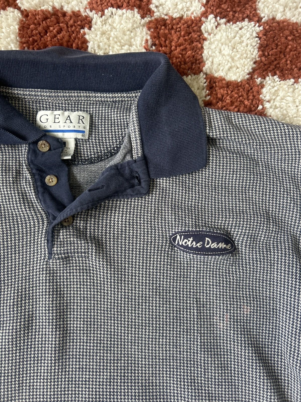 Vintage Vintage Notre Dame Polo Size US L / EU 52-54 / 3 - 3 Thumbnail