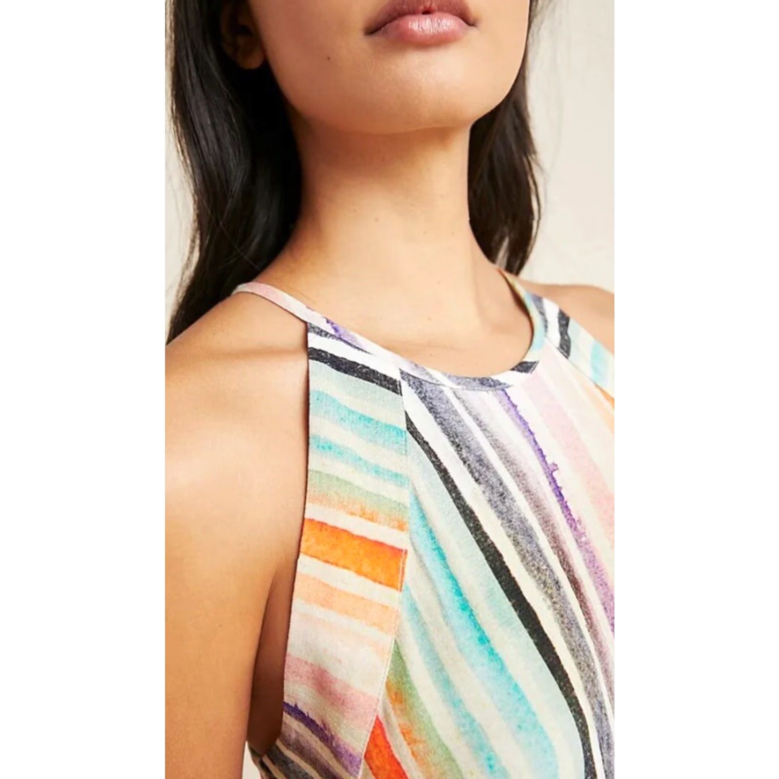 Anthropologie Anthropologie Jumpsuit Women’s XS Multicolor Striped London Gallery Row Size 26" / US 2 / IT 38 - 3 Thumbnail