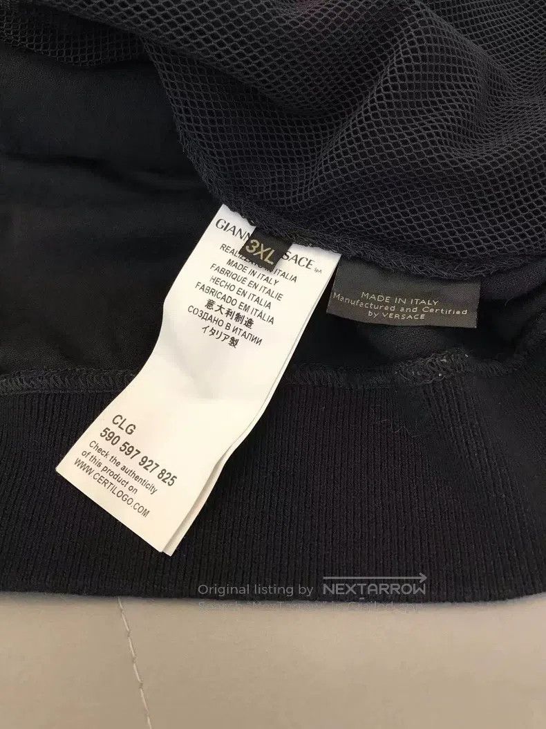 Versace Versace Black velvet Medusa sweatshirt jacket Size US XXL / EU 58 / 5 - 8 Thumbnail