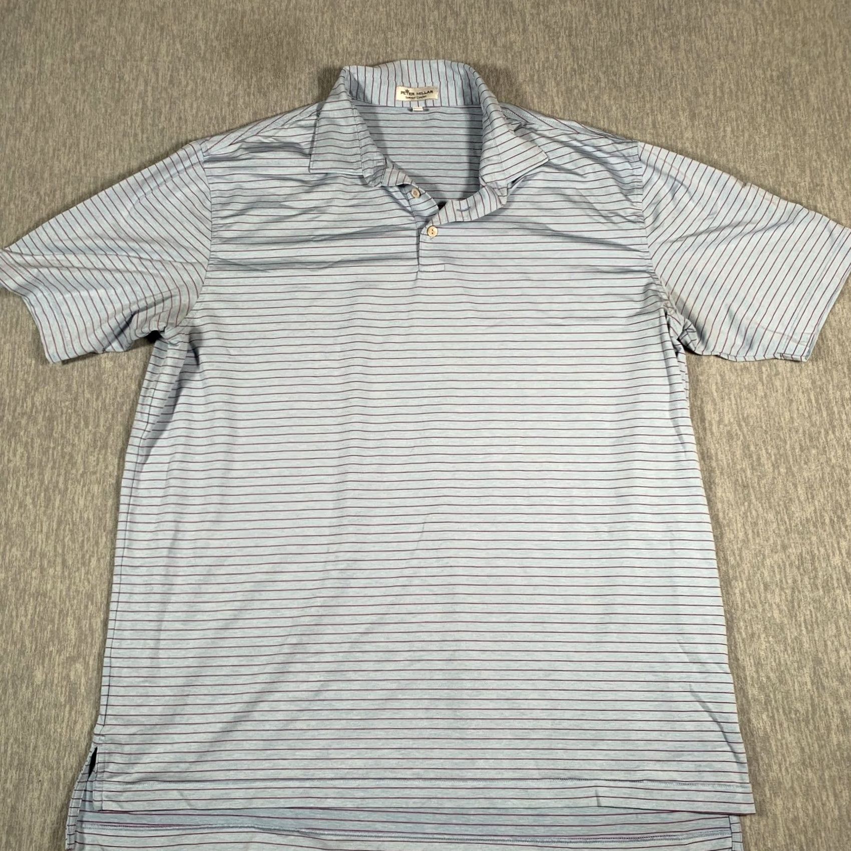 Peter Millar Peter Millar Polo Shirt Mens XL Blue Pink Stripe Summer Comfort Golf Top Size US XL / EU 56 / 4 - 2 Thumbnail