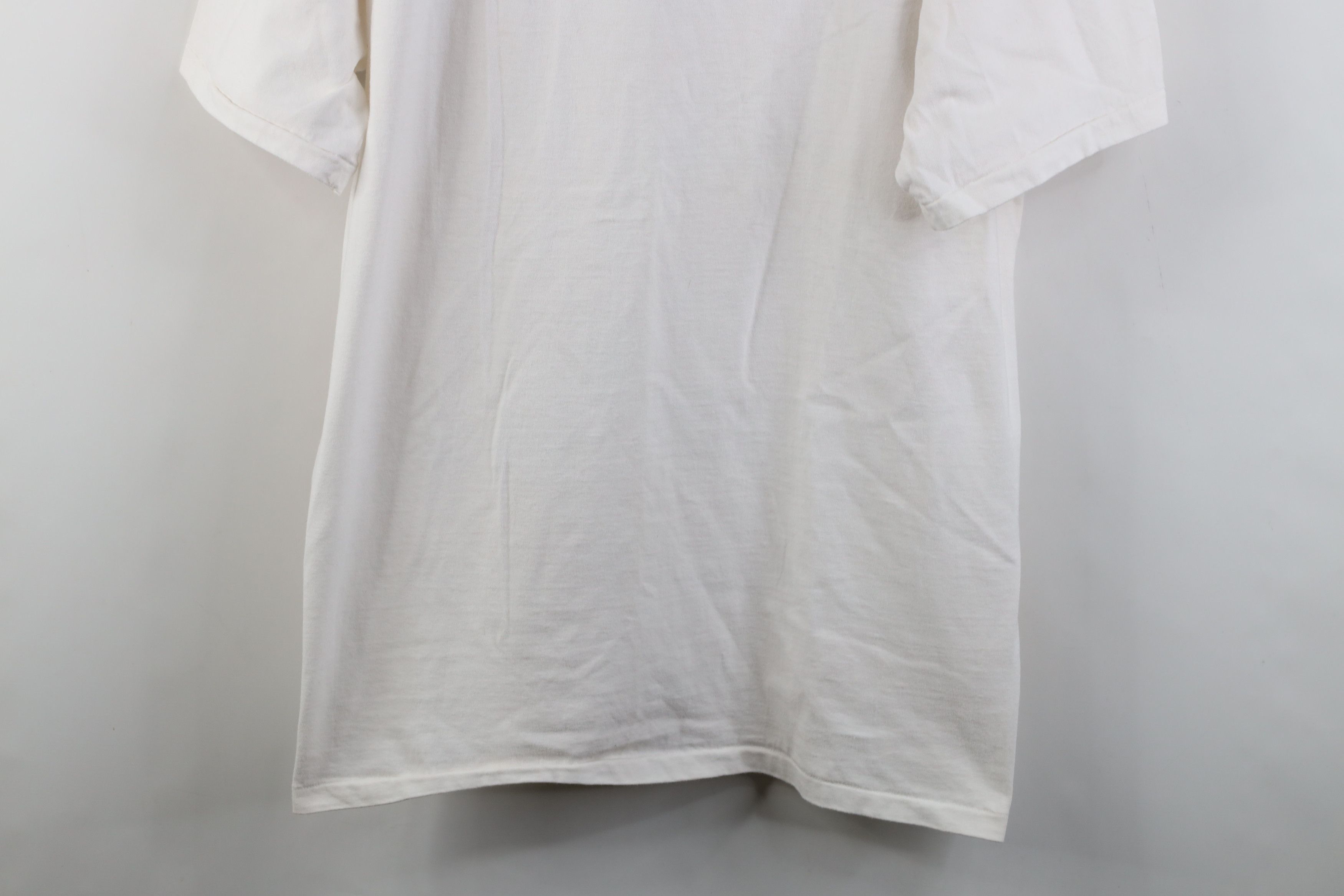 Vintage Vintage 90s Streetwear Cotton Short Sleeve T-Shirt White Size US XXL / EU 58 / 5 - 3 Thumbnail