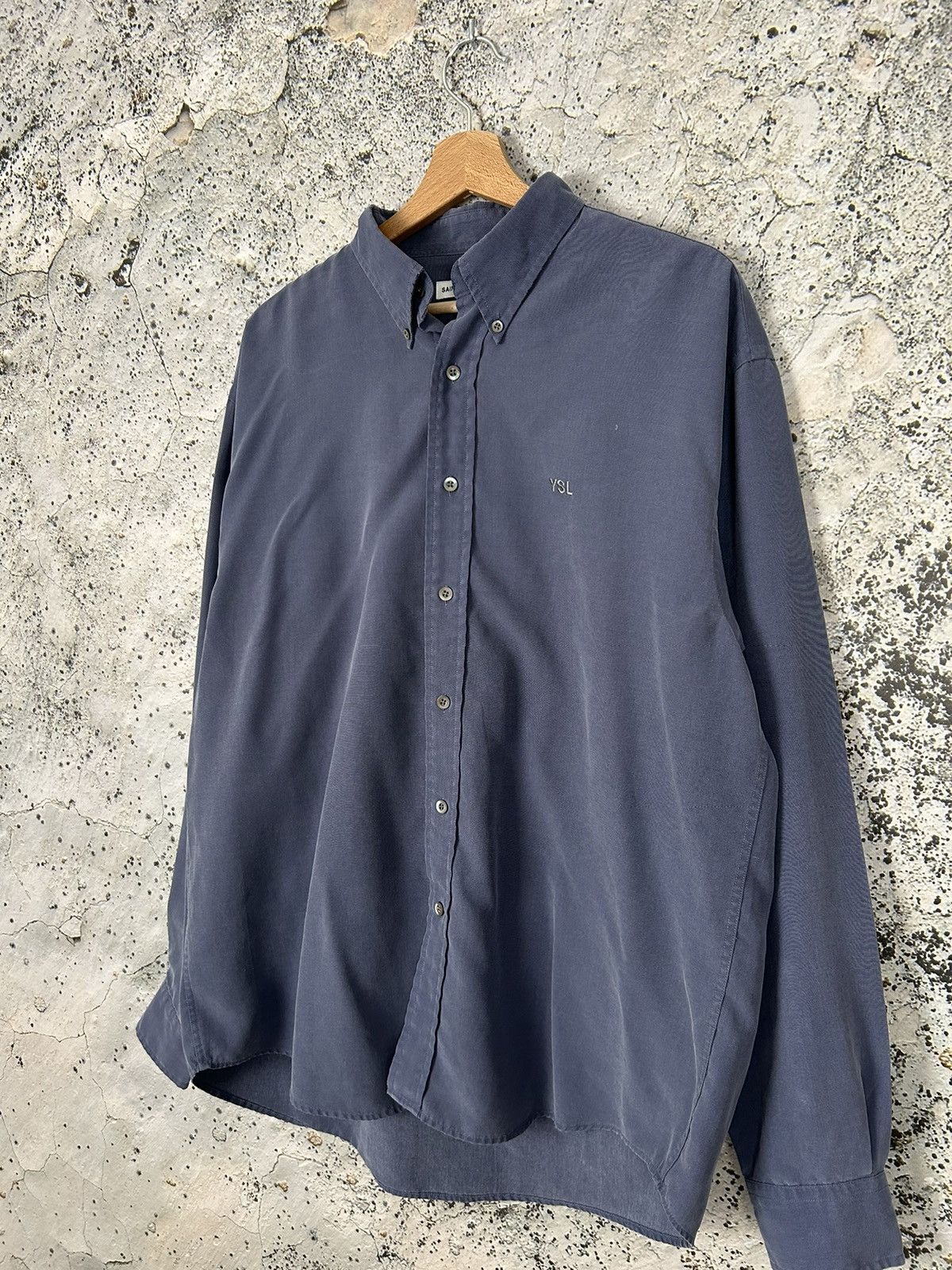 Yves Saint Laurent Vintage YSL Saint Laurent Jeans Shirt Designer Rare 90s Size US L / EU 52-54 / 3 - 2 Thumbnail