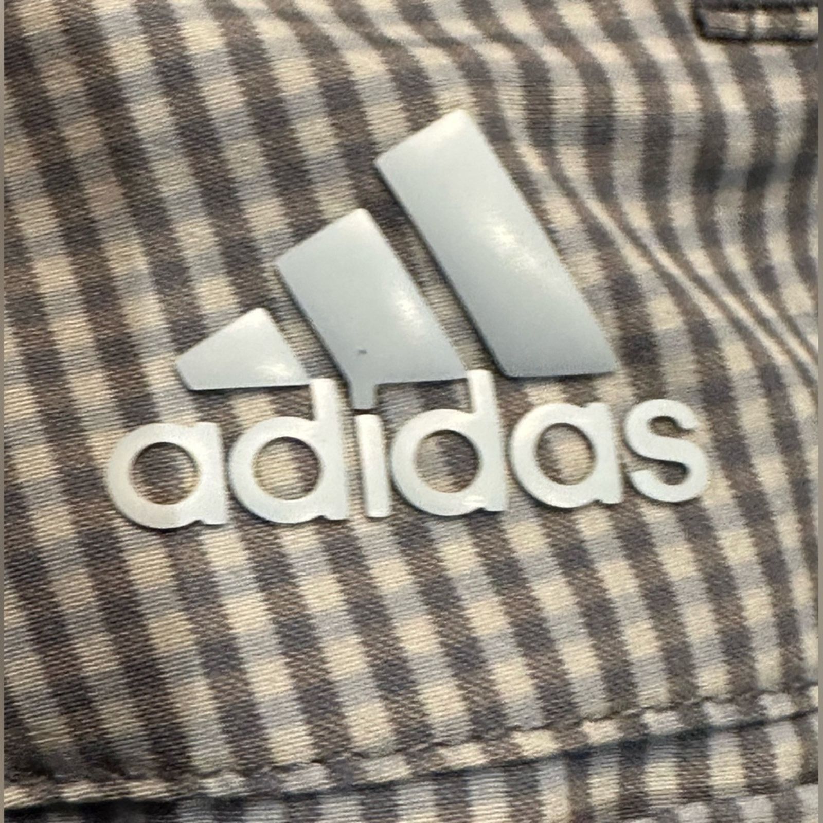 Adidas Adidas Mens 38 Blue Checked Polyester Elastin Golf Shorts Size US 38 / EU 54 - 4 Thumbnail