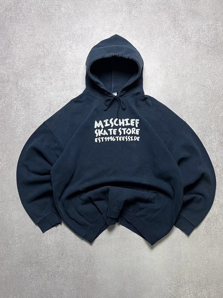 Vintage Vintage Mischief Boxy Heavy Cotton Hoodie XL Size US XL / EU 56 / 4 - 1 Thumbnail