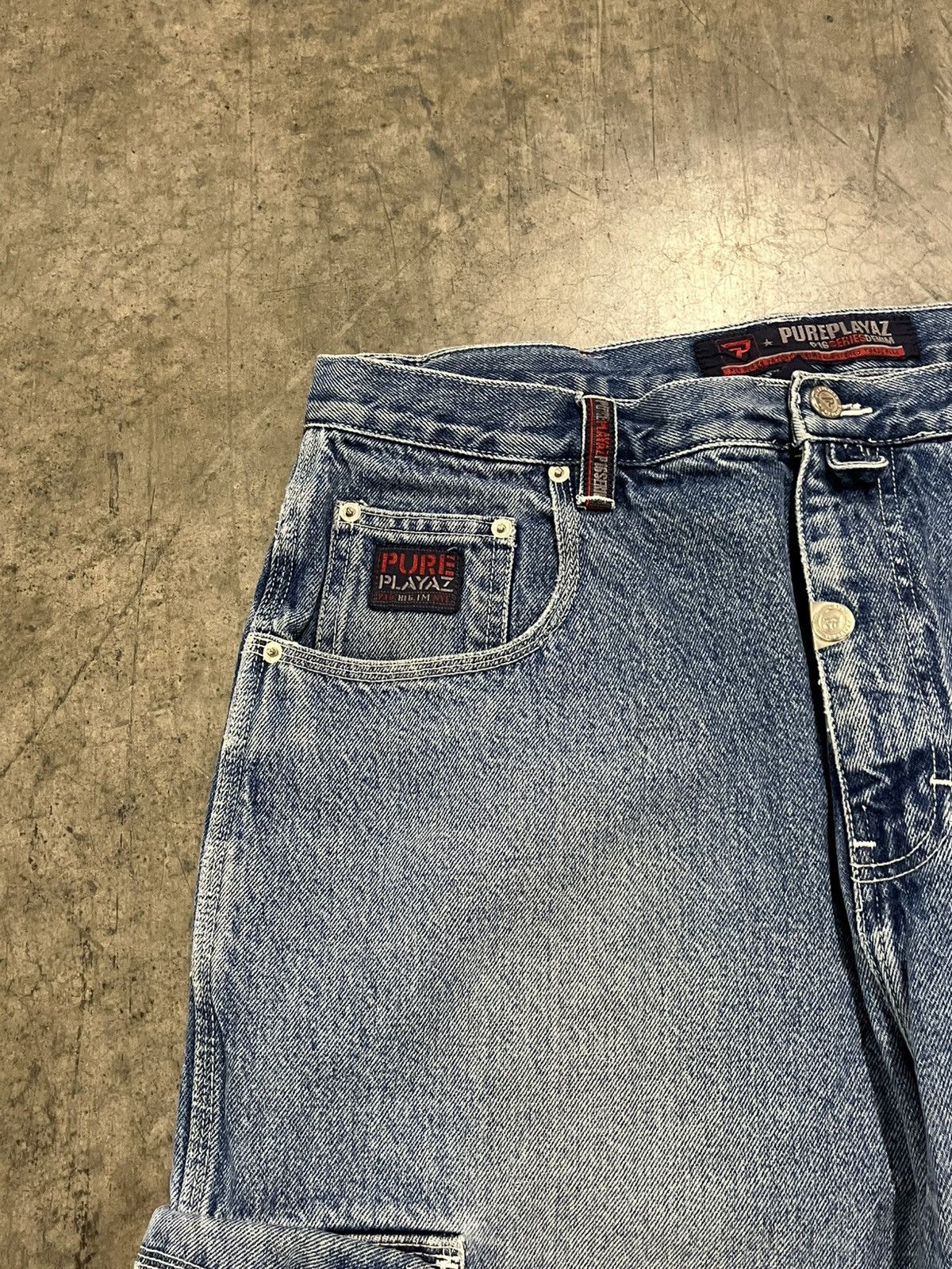 JNCO × Vintage Y2K pure playz baggy jorts carpenter cargo skater hype rare Size US 36 / EU 52 - 10 Thumbnail