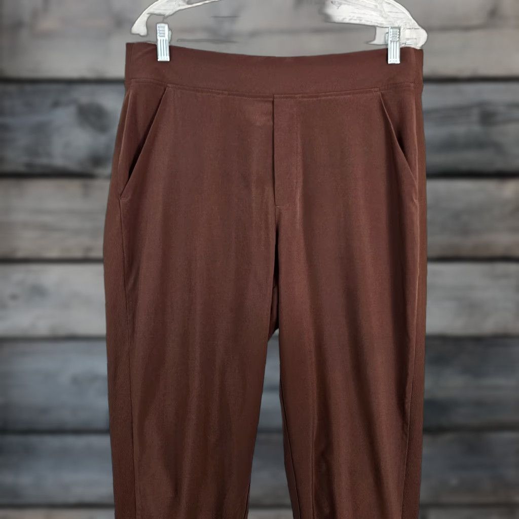 Athleta Athleta Pant Ankle Womens 12 Brown High Rise Pull On Athleisure Size 34" / US 12 / IT 48 - 1 Thumbnail