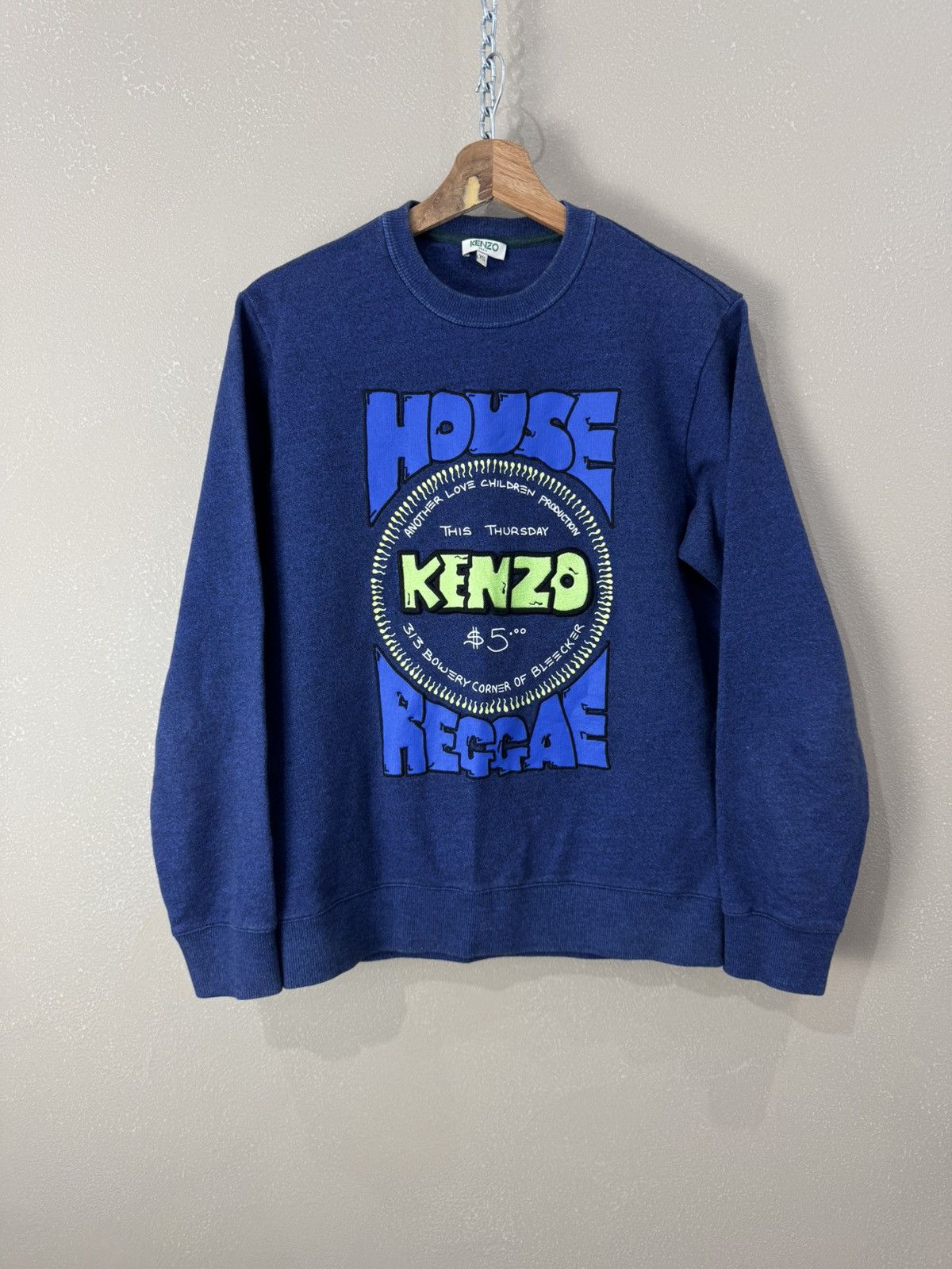 Kenzo Kenzo Sweatshirt Vintage Overprint Big Logo Eyes Fish Size US XS / EU 42 / 0 - 1 Thumbnail