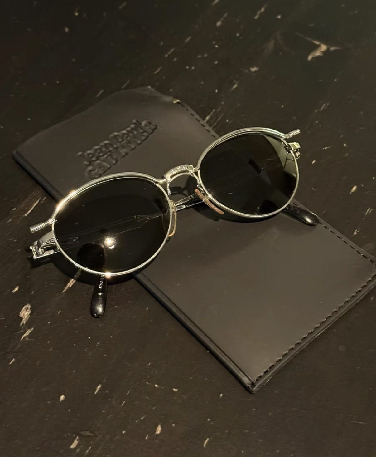 Jean Paul Gaultier Round Frame Black Sunglasses Size ONE SIZE - 1 Thumbnail