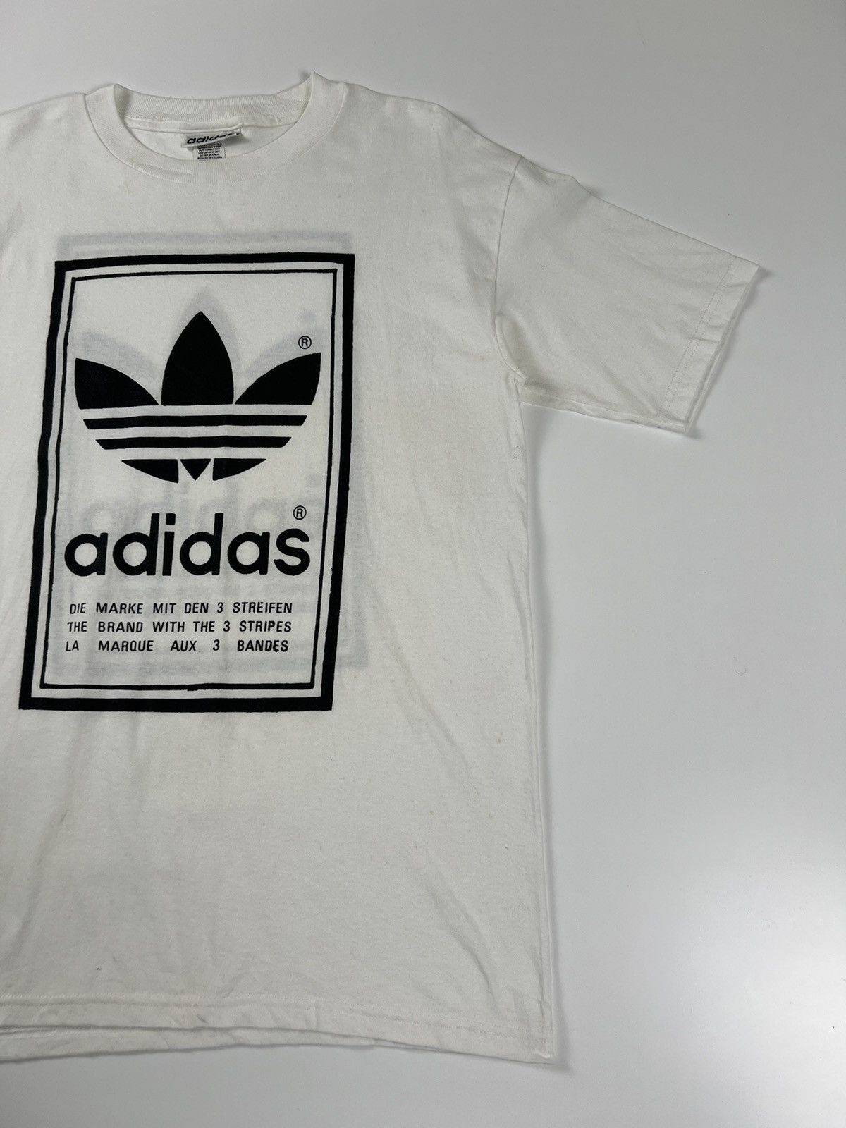 Adidas × Vintage Adidas Big Logo Made In USA Size M Tshirt Size US M / EU 48-50 / 2 - 3 Thumbnail