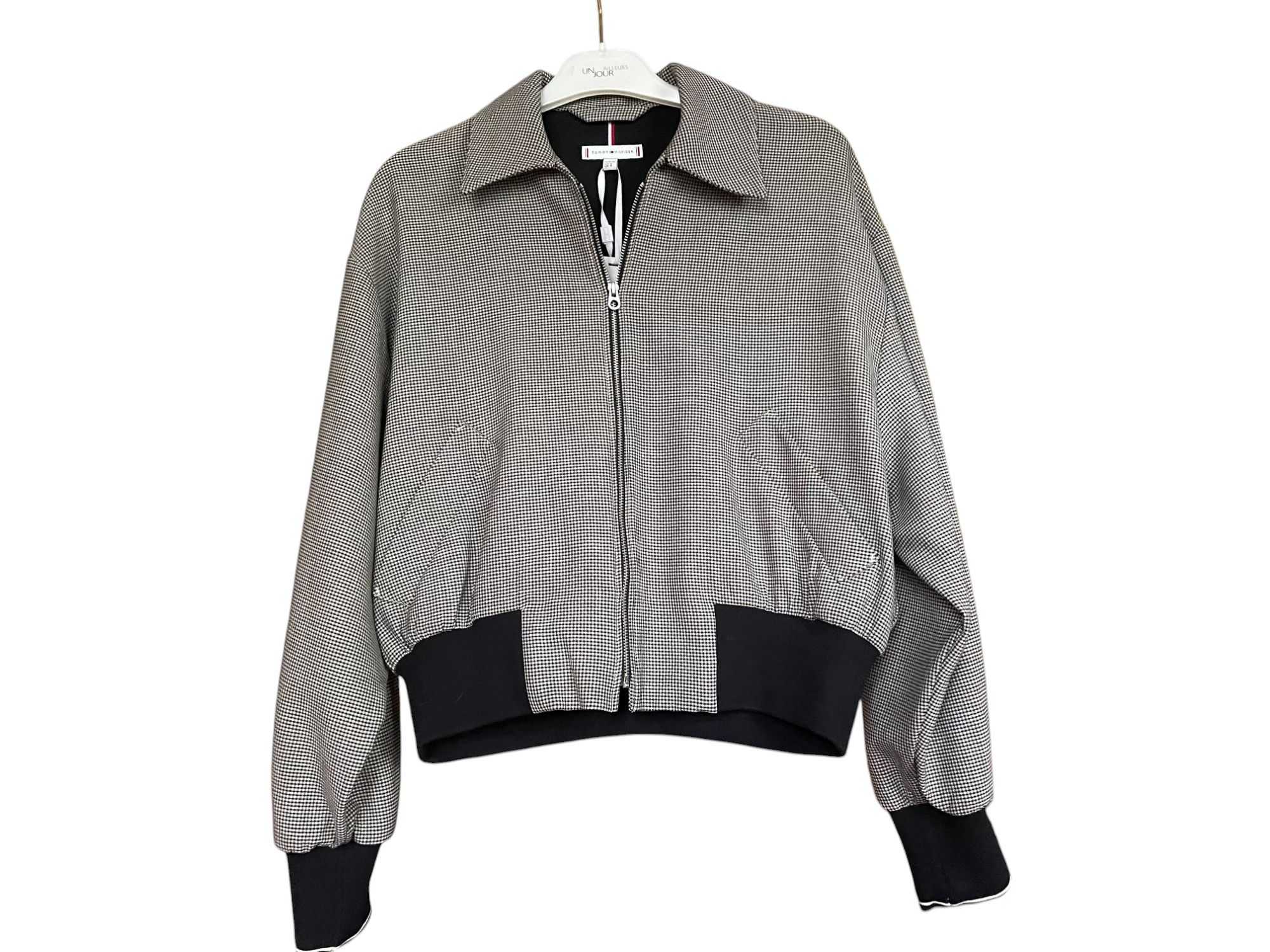 Tommy Hilfiger Mini check bomber Jacket Size XS / US 0-2 / IT 36-38 - 1 Thumbnail