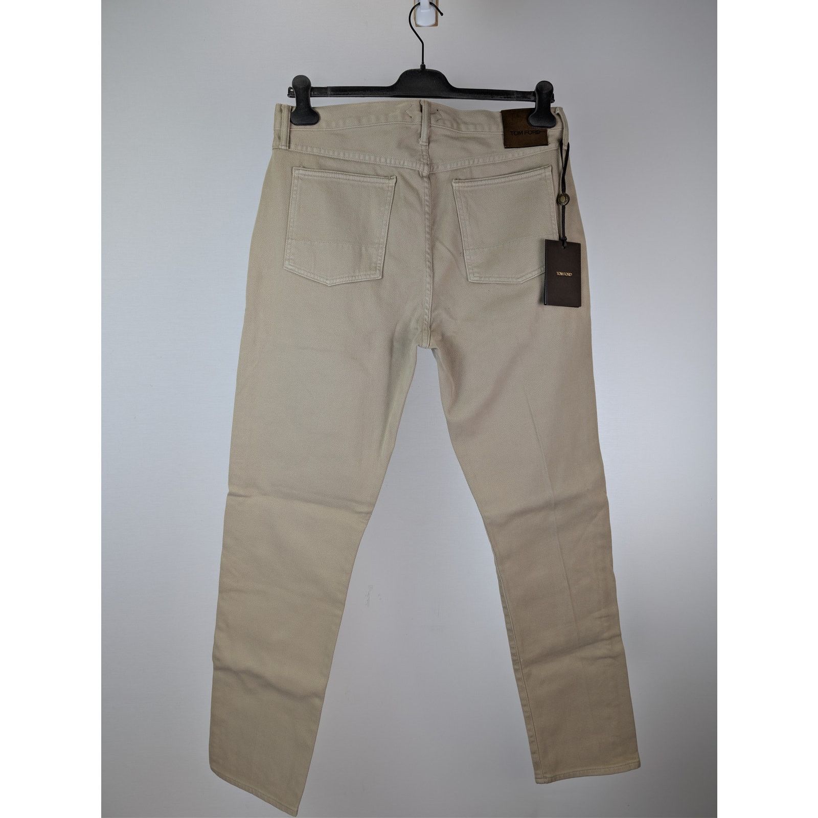 Tom Ford o1rshd1 Tapered Cotton Chino Jeans in Beige Size US 34 / EU 50 - 9 Thumbnail