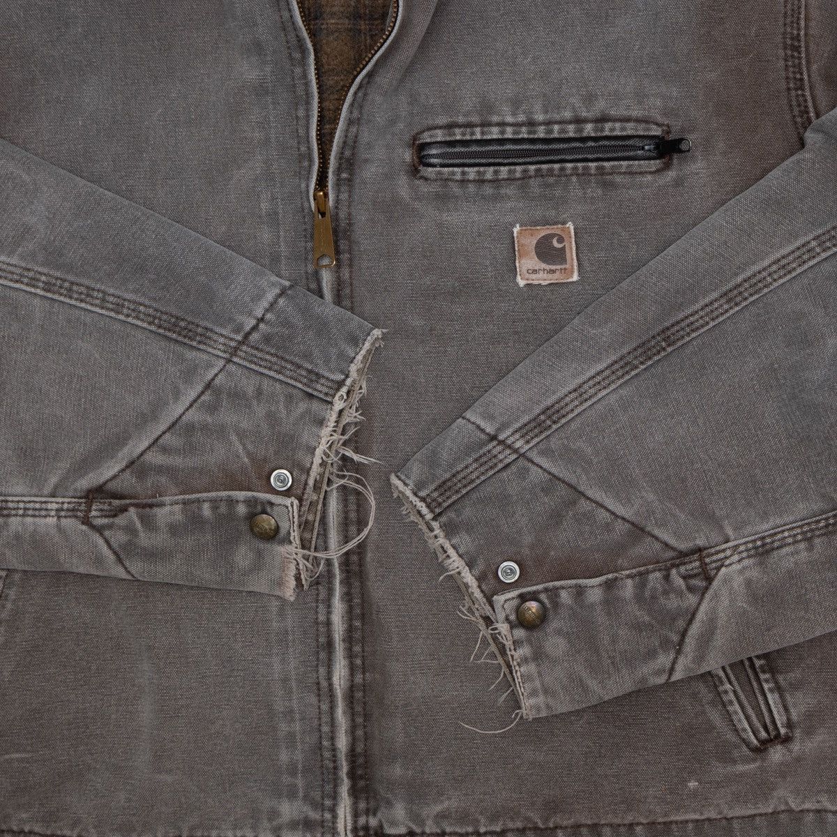 Carhartt VTG Carhartt Y2K J97 CHT Detroit Blanket Lined Jacket USA Size US XXL / EU 58 / 5 - 10 Thumbnail
