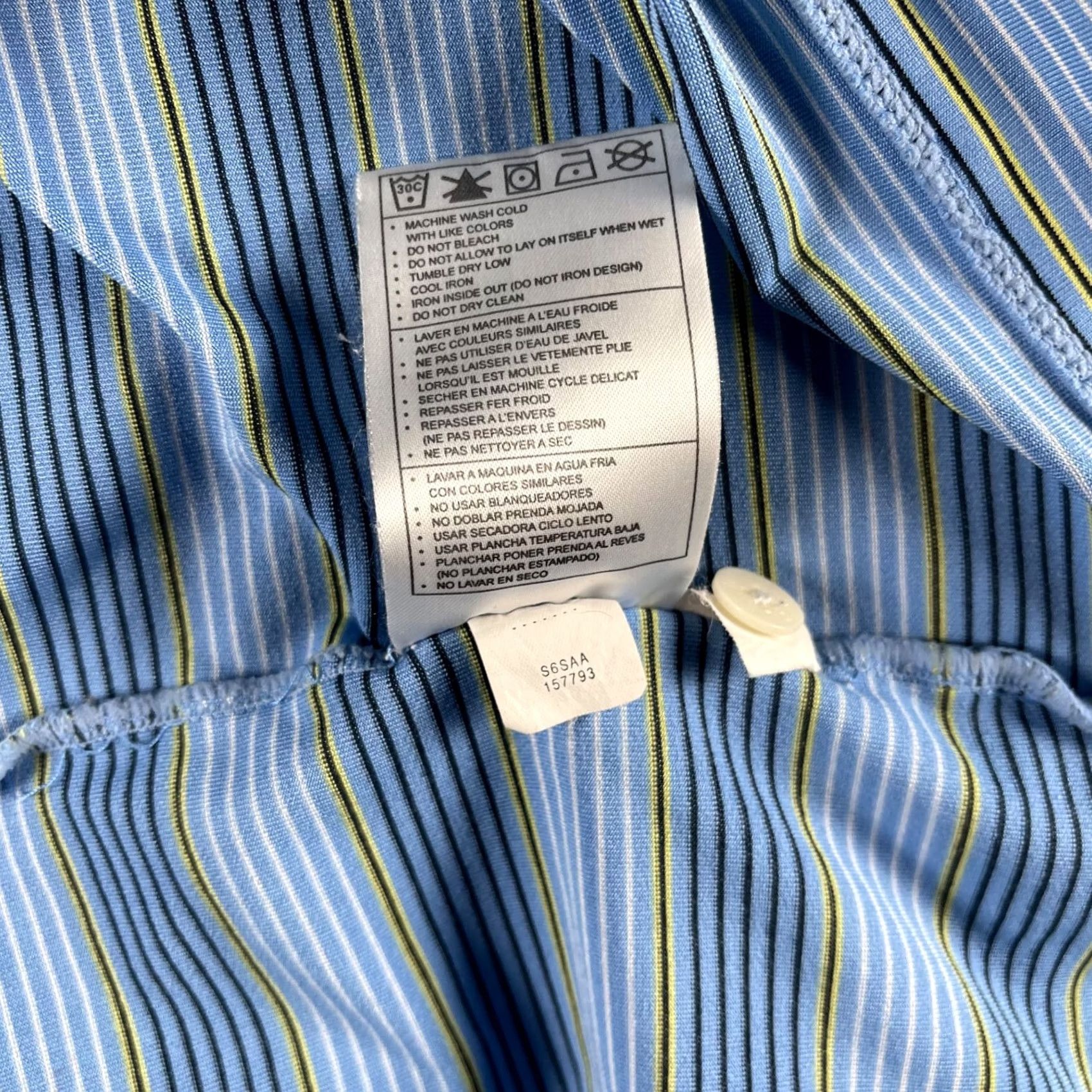Nike Nike Golf DRI-FIT UV Polo Mens Blue Striped 2XL Short Sleeve Polo Size US XXL / EU 58 / 5 - 7 Thumbnail