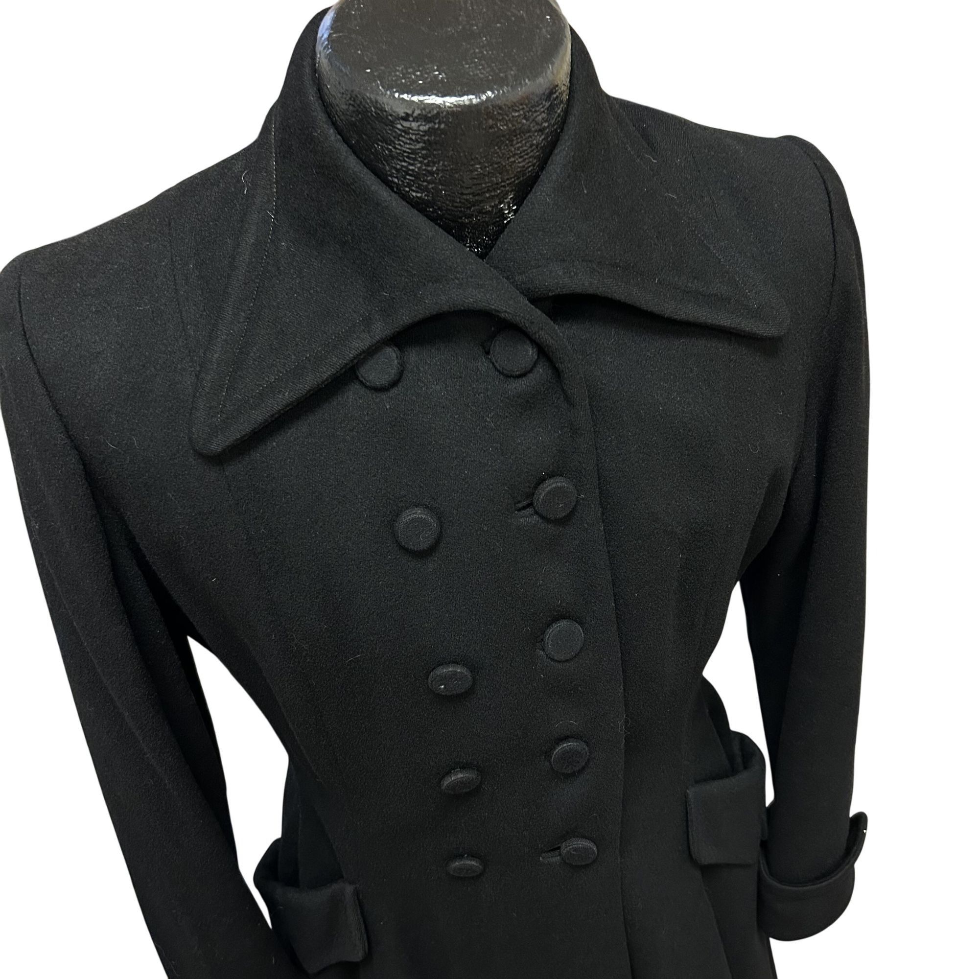 Other 930 40's Croydon Wool TRENCH 10 Btn VICTORIAN Coat Size S / US 4 / IT 40 - 6 Thumbnail