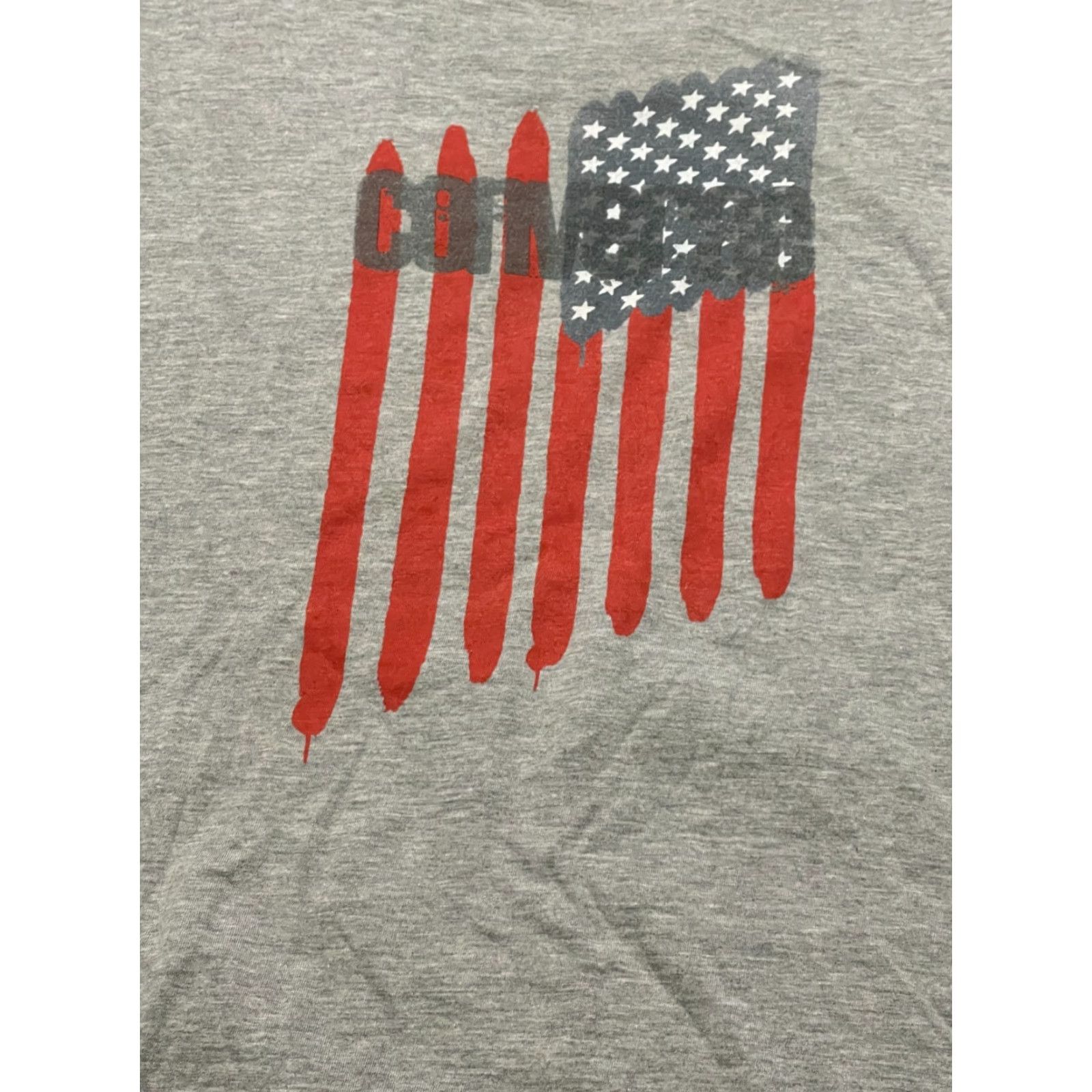 Converse Converse Shirt Women's XXL Gray Red White Blue American Flag T-Shirt Casual Modern Basic Size XXL / US 16-18 / IT 52-54 - 5 Thumbnail