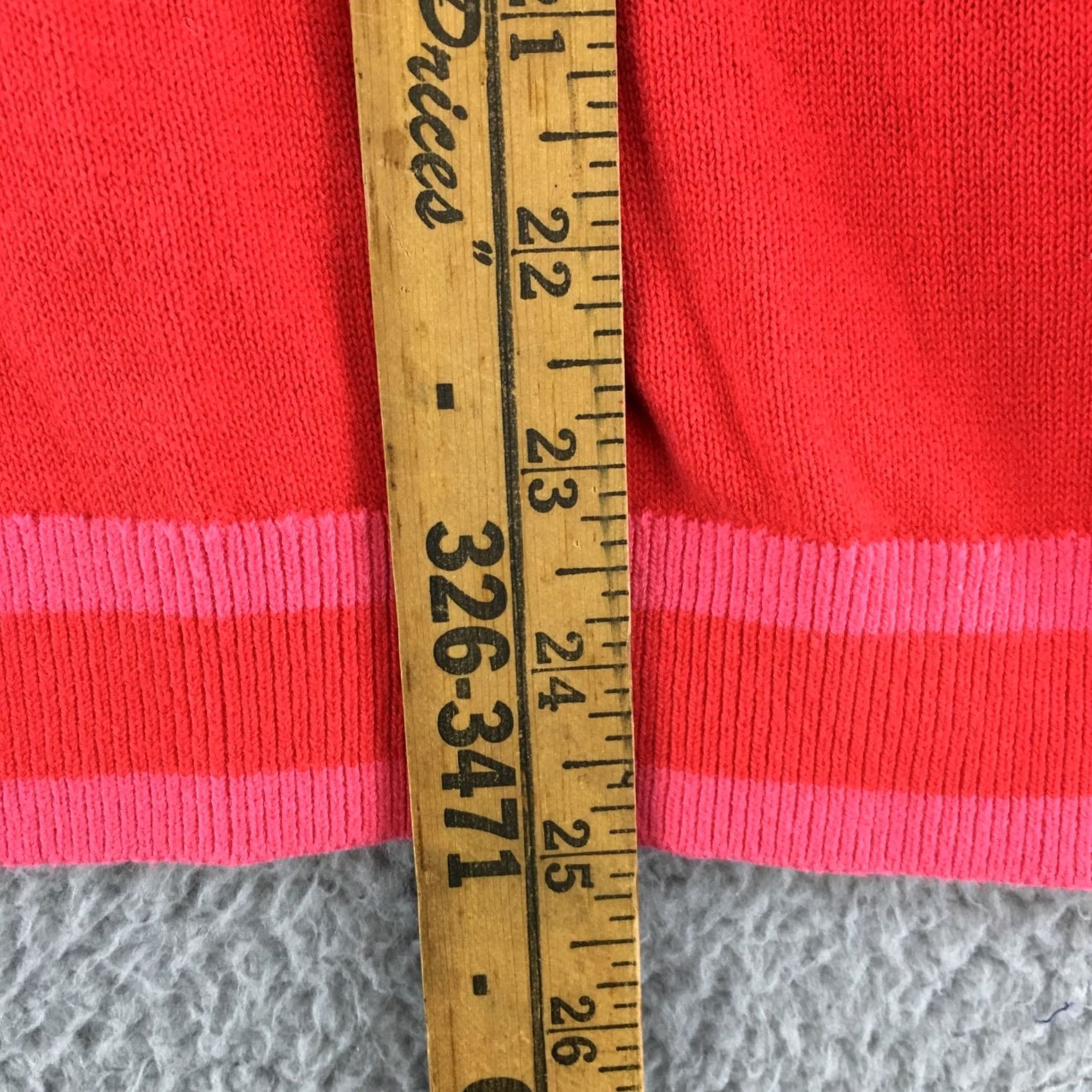 Puma PUMA Cardigan Sweater Womens Large Red Multicolor Button Up Long Sleeve Knit Cardigan Fall Winter Spring Summer Casual V-Neck Size L / US 10 / IT 46 - 7 Thumbnail