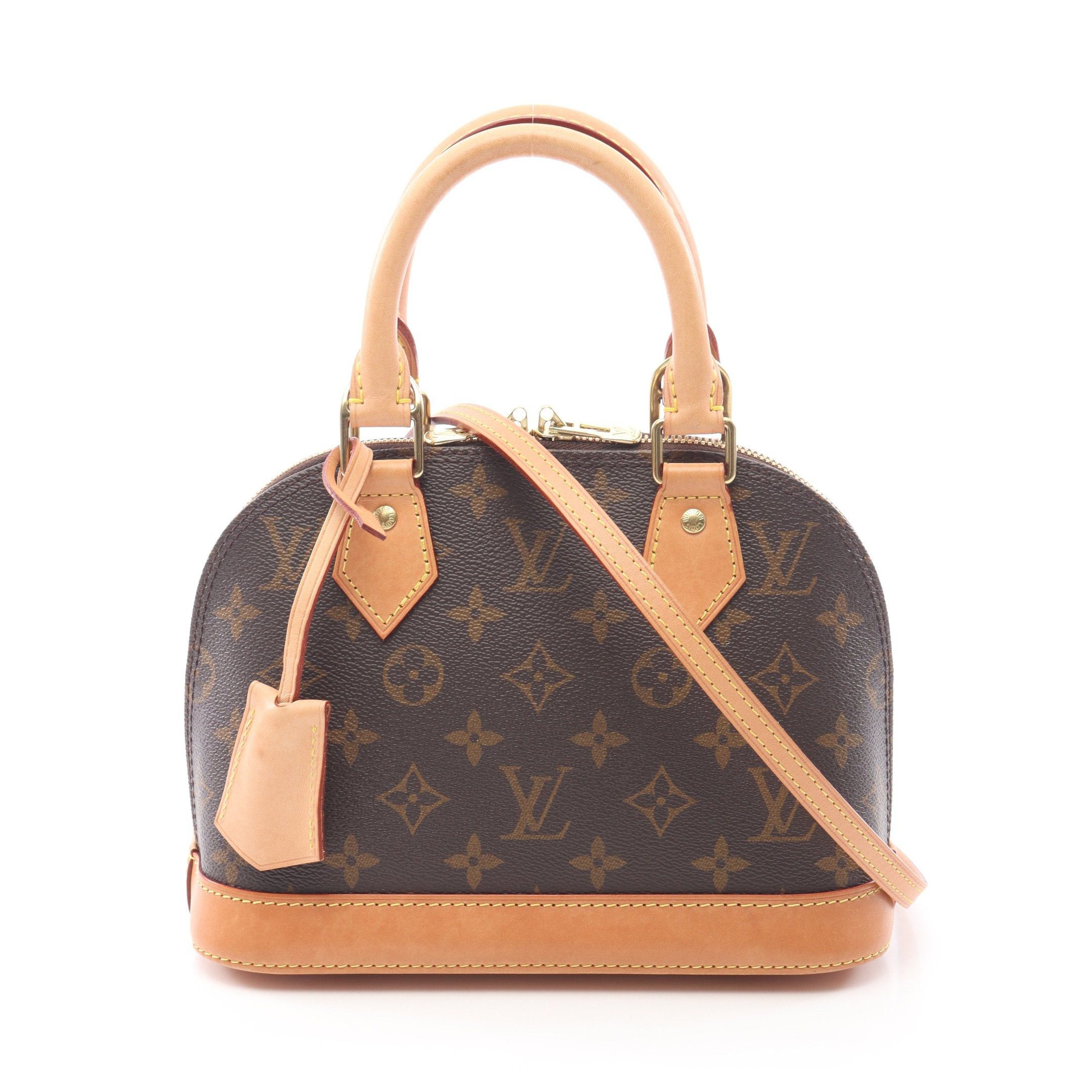 Louis Vuitton Louis Vuitton Alma Bb Monogram Handbag Leather Brown Size ONE SIZE - 1 Thumbnail