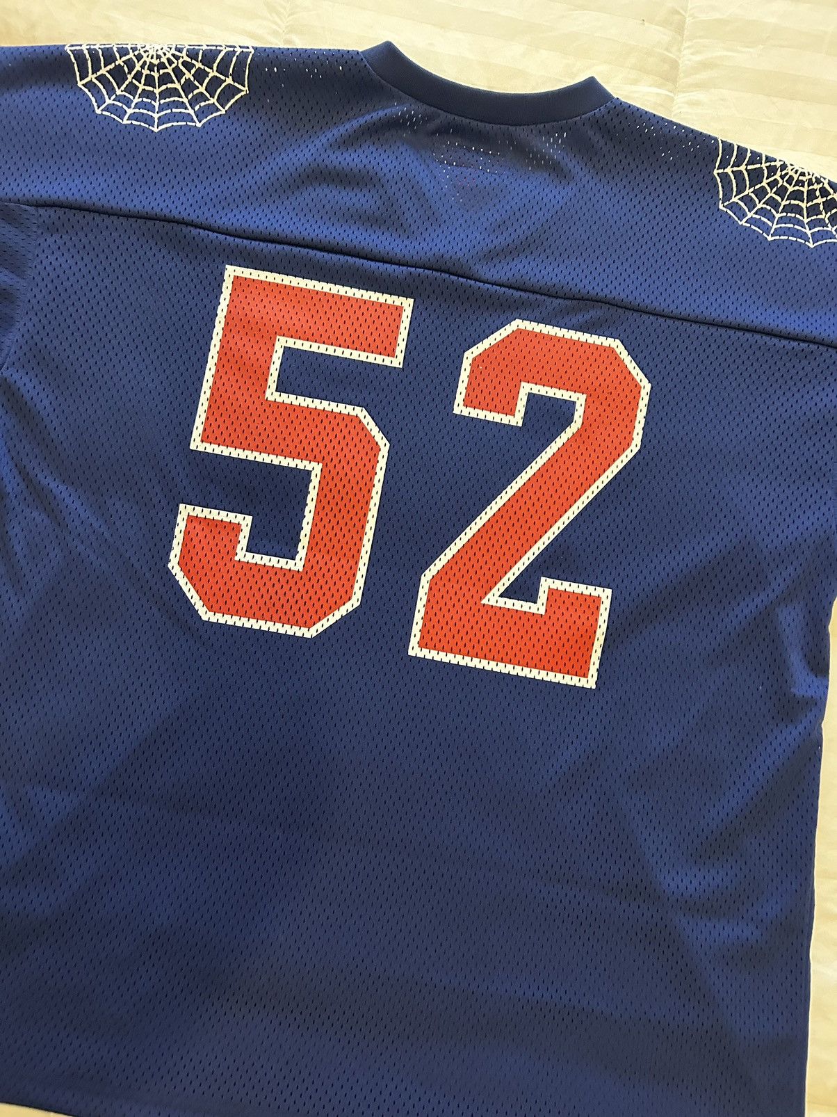 Supreme Supreme Spiderweb Football Jersey Navy - (M) SS24