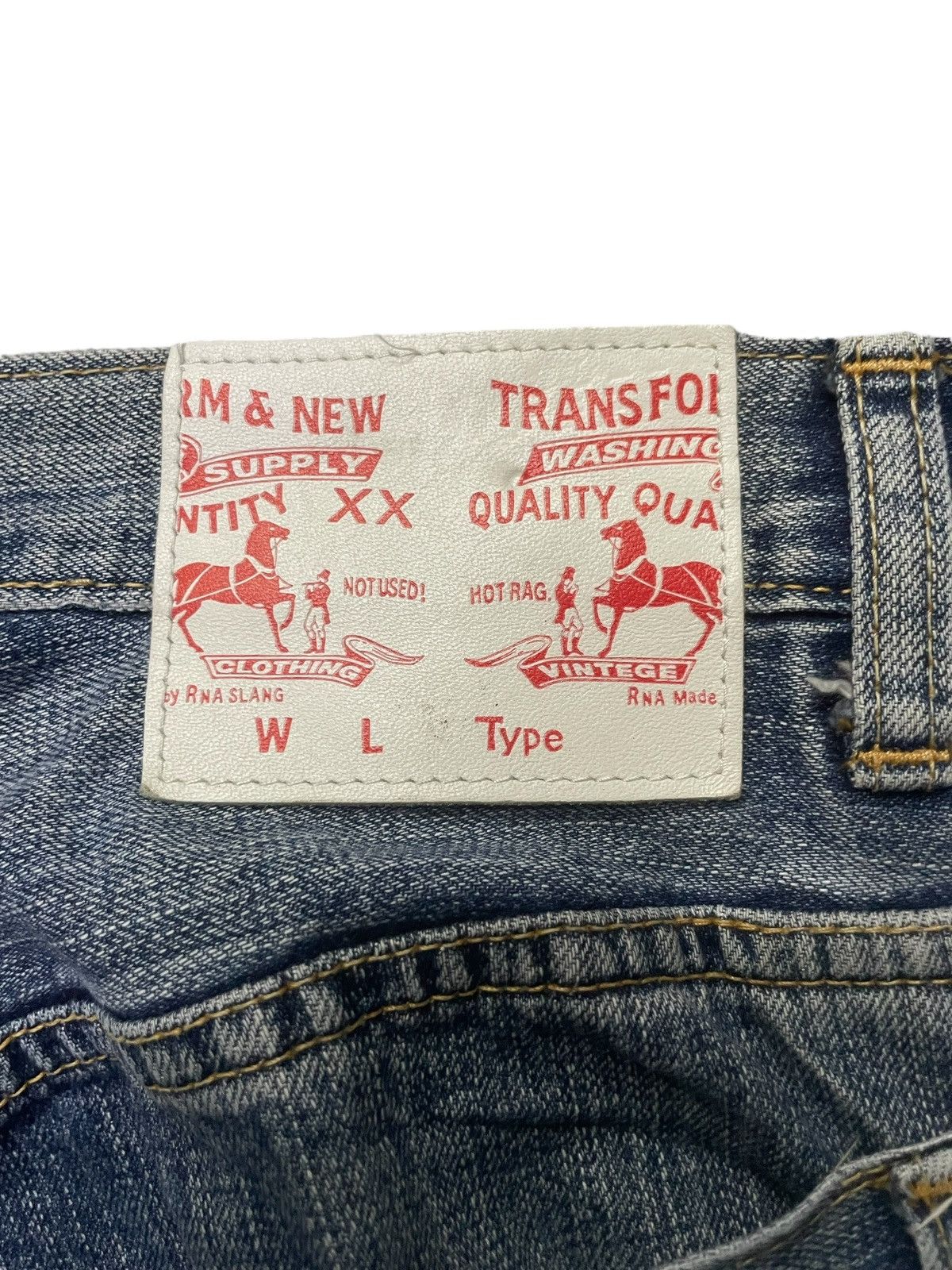 Dogtown × Japanese Brand × Thug Club Rna inc. japan double waist layer baggy denim pants Size US 30 / EU 46 - 15 Thumbnail