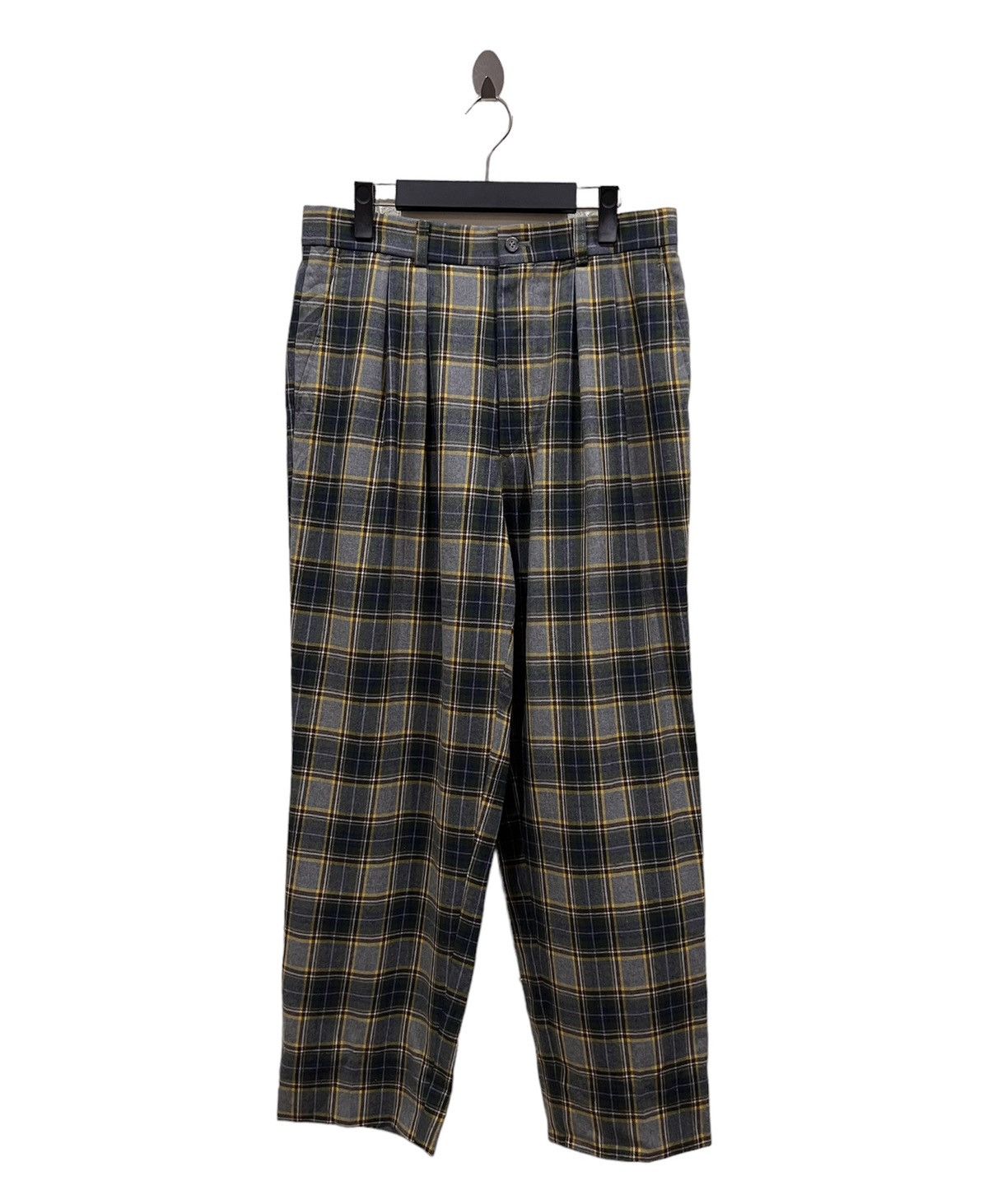 Vintage Fila Golf Plaid Tartan Wool Baggy Pant