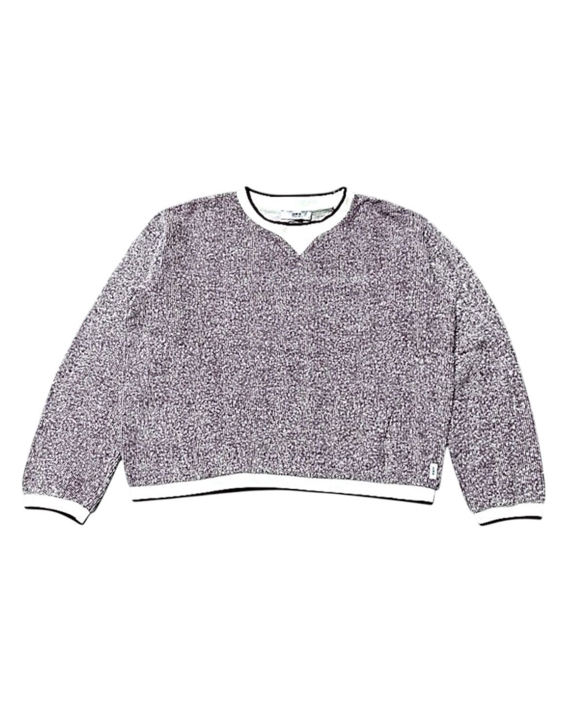 Edwin Women's Edwin Oversized White-Knitted Burgundy Sweatshirt Size US S / EU 44-46 / 1 - 1 Thumbnail
