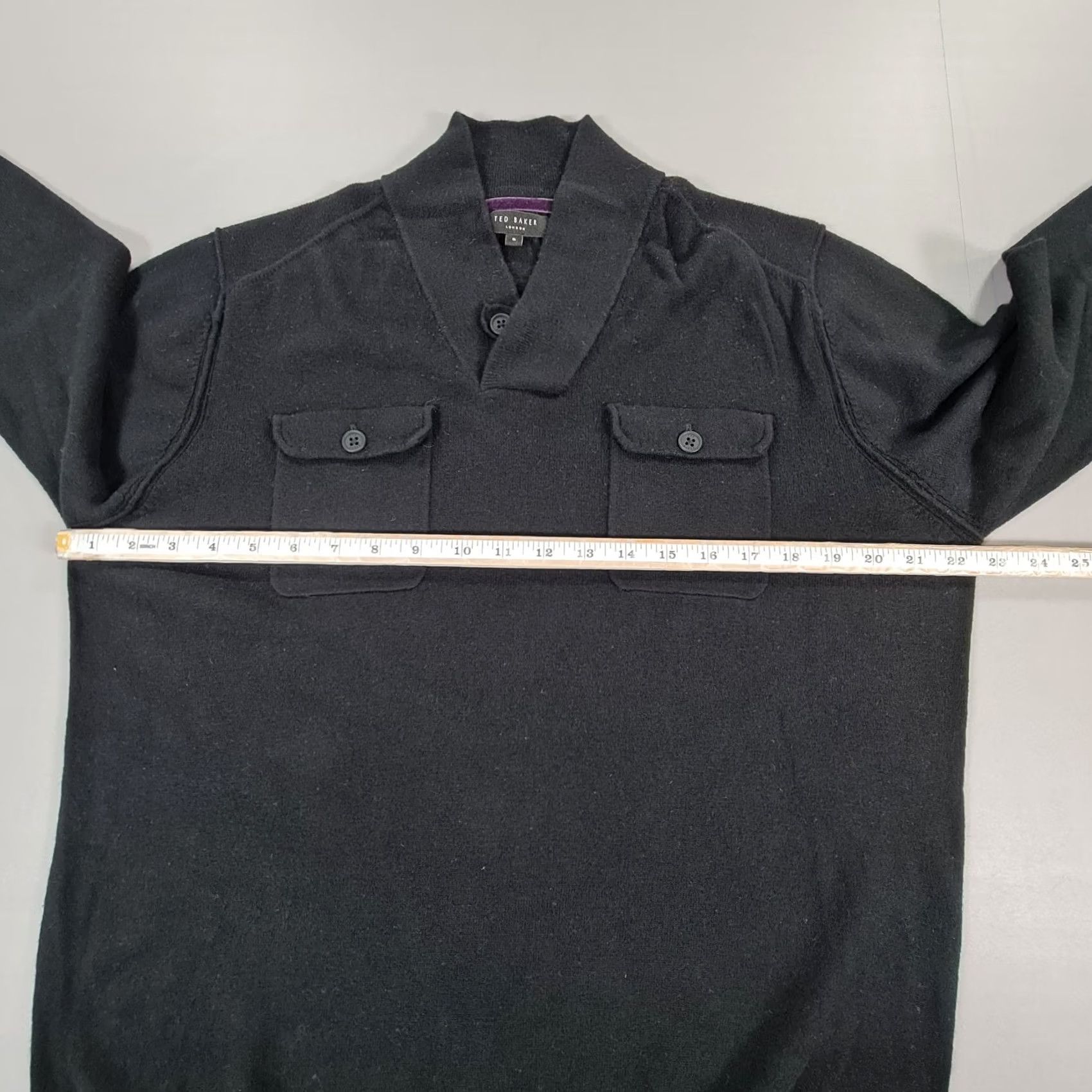 Ted Baker Ted Baker Mens Jumper Black XL Wool Cashmere Knit Pullover Size XL Men Knit Pullover Jumper Black Wool Cashmere Ted Baker Mens XL Pullover Size US XL / EU 56 / 4 - 5 Thumbnail