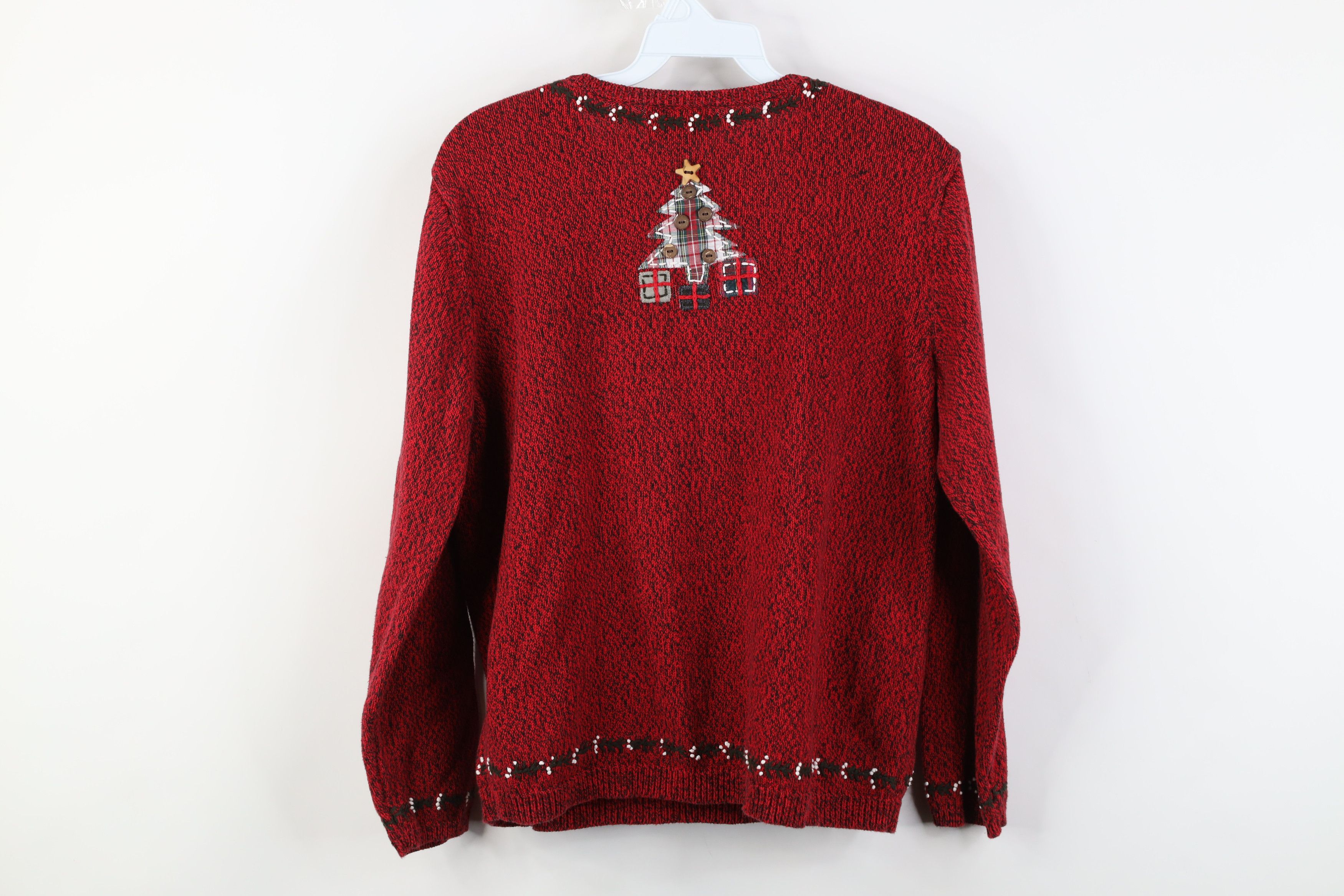 Vintage Vintage 90s Streetwear Christmas Tree Patch Sweater Size M / US 6-8 / IT 42-44 - 10 Thumbnail