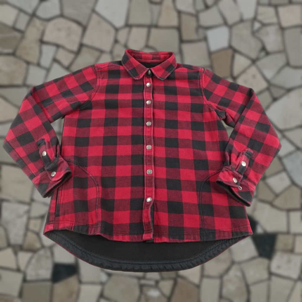 Orvis Orvis Shirt Womens Medium Red Buffalo Plaid Flannel Lined Shacket Top Button-Up Size M / US 6-8 / IT 42-44 - 1 Thumbnail