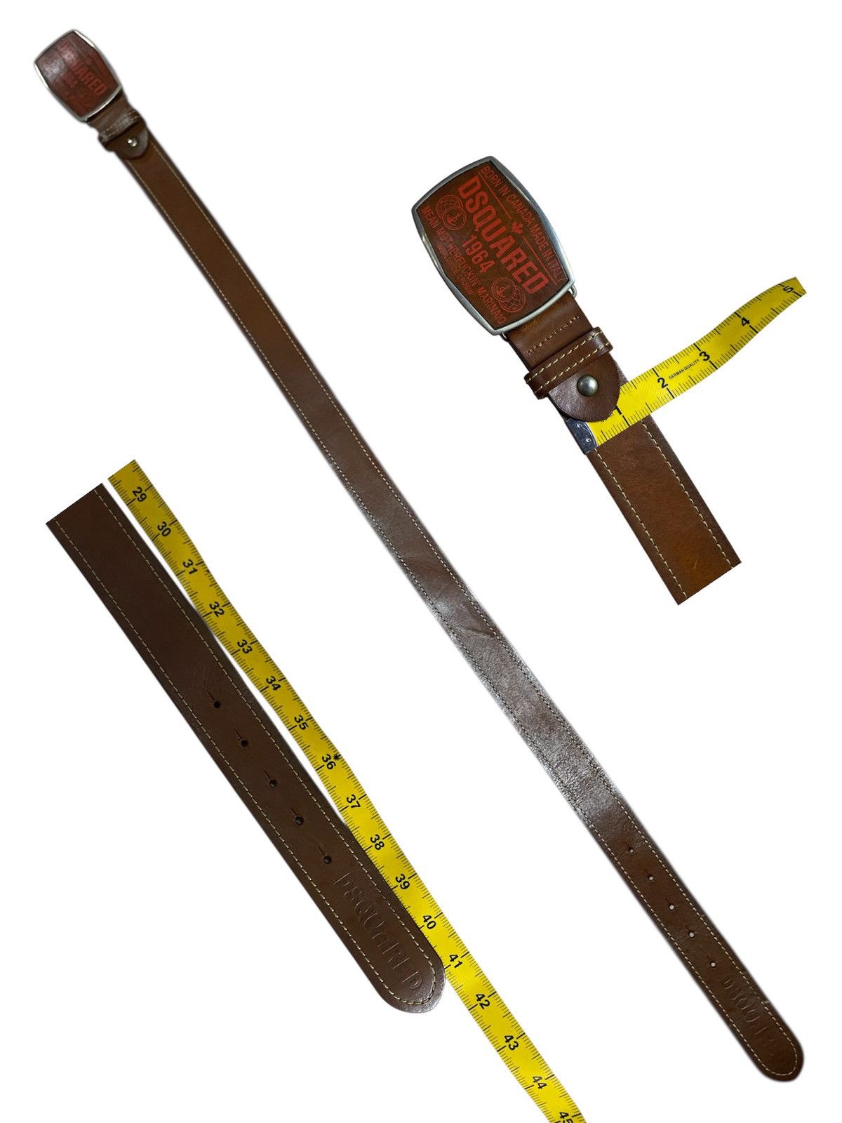 Dsquared2 Dsquared2 brown leather belt Size 34 - 9 Thumbnail