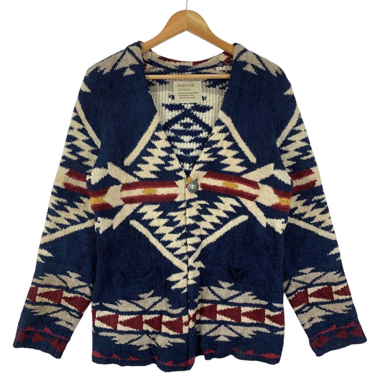 Other BAYFLOW AZTEC NAVAJO Native Aboriginal Fleece Jacket Size M / US 6-8 / IT 42-44 - 5 Thumbnail