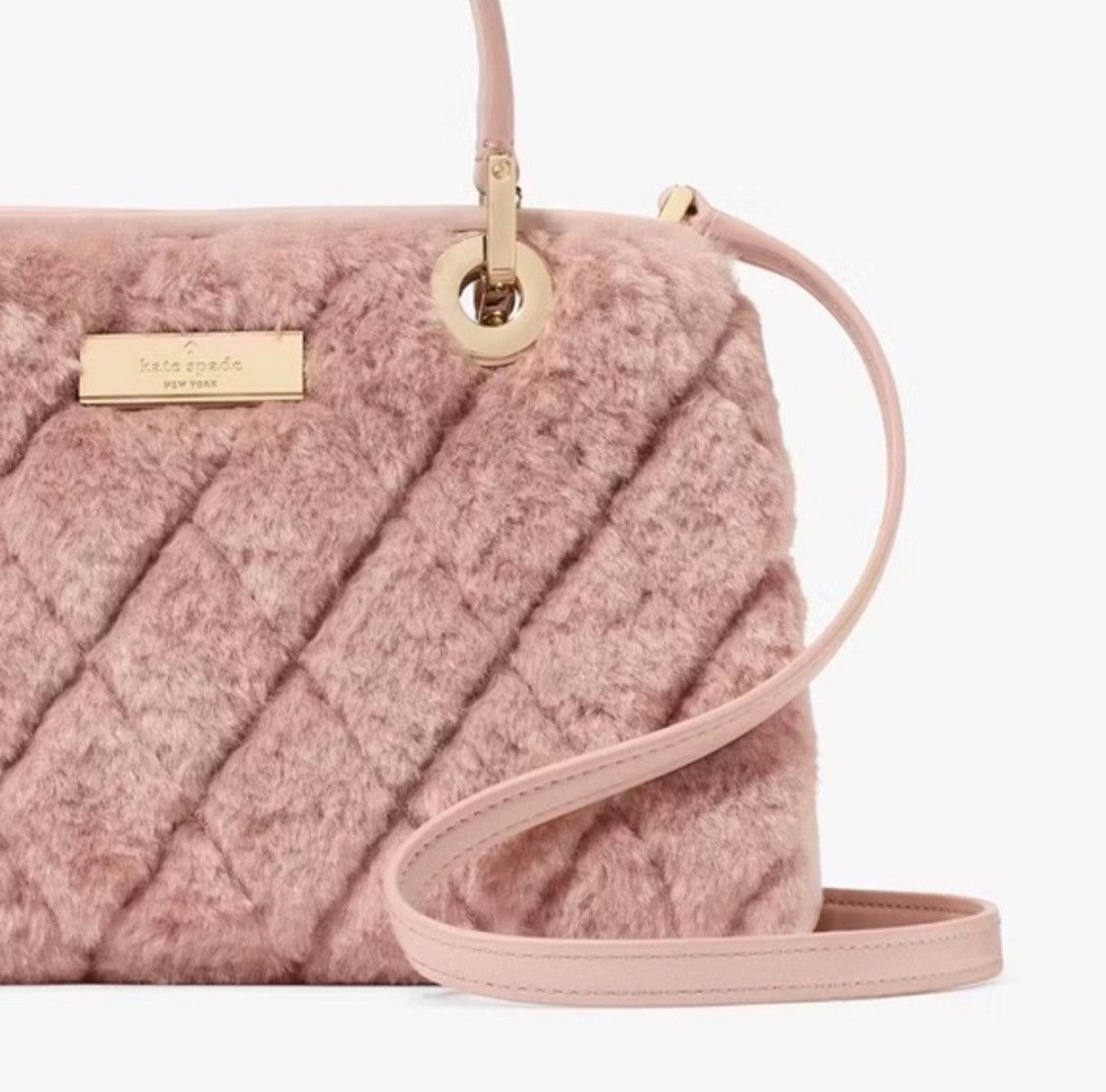 Kate Spade NWT KATE SPADE Carey Faux Fur‎ Small Sullivan Satchel Size ONE SIZE - 3 Thumbnail