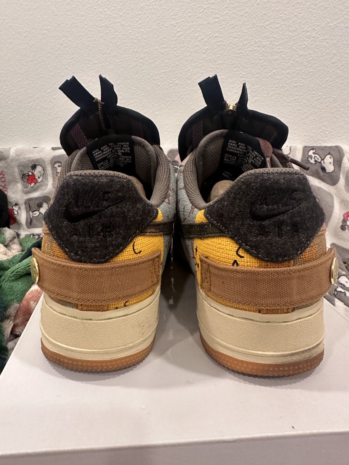 travis scott af1 fossil