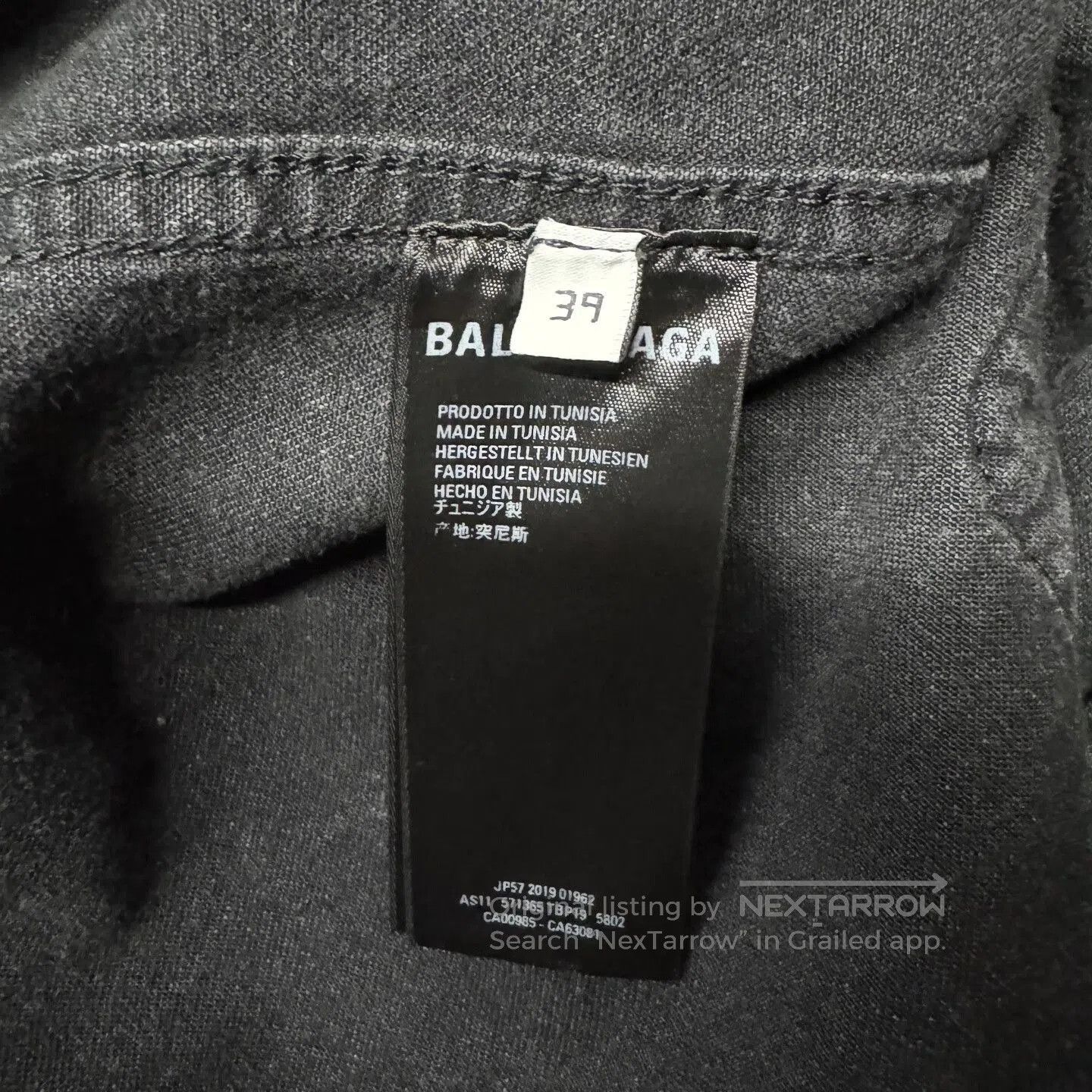 Balenciaga Balenciaga Red Back Denim Shirt. Size US M / EU 48-50 / 2 - 4 Thumbnail
