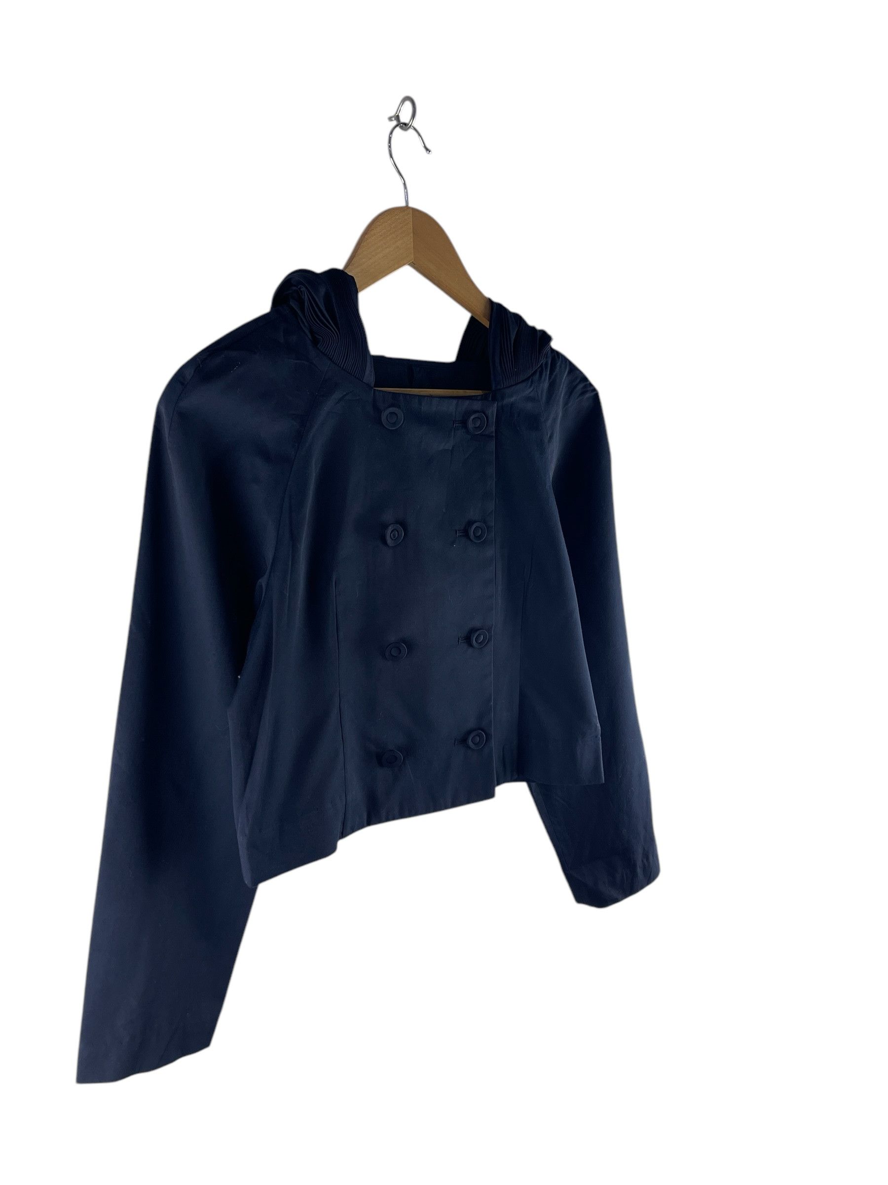 Issey Miyake Vintage Issey Miyake Cropped Hoodies Pleated Jacket Size US XS / EU 42 / 0 - 6 Thumbnail