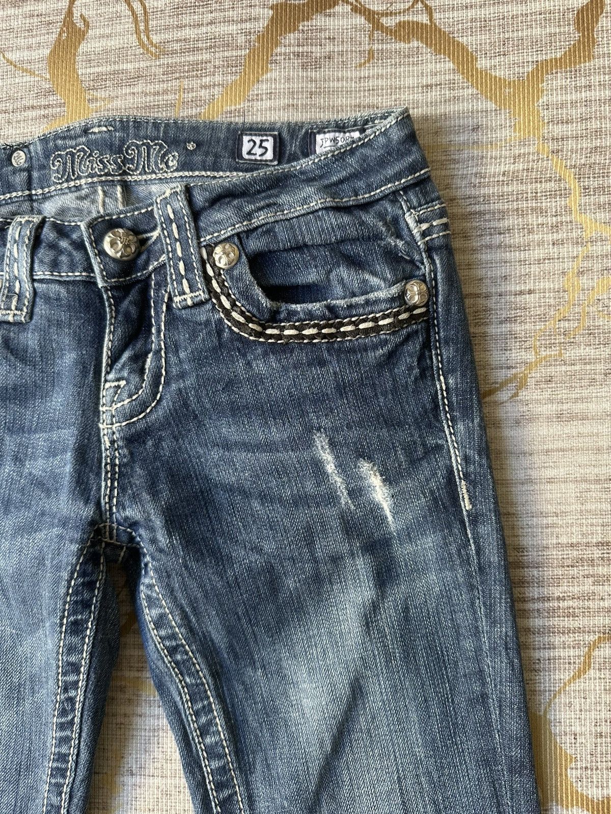 Miss Me FLARE Miss Me Distressed Boot Jeans Size 25" / US 0 / IT 36 - 12 Thumbnail