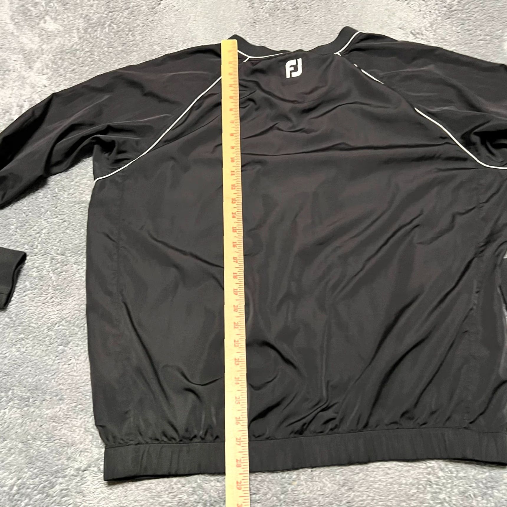 Footjoy Footjoy Windbreaker Jacket Mens XL Black White Pullover Size US XL / EU 56 / 4 - 6 Thumbnail