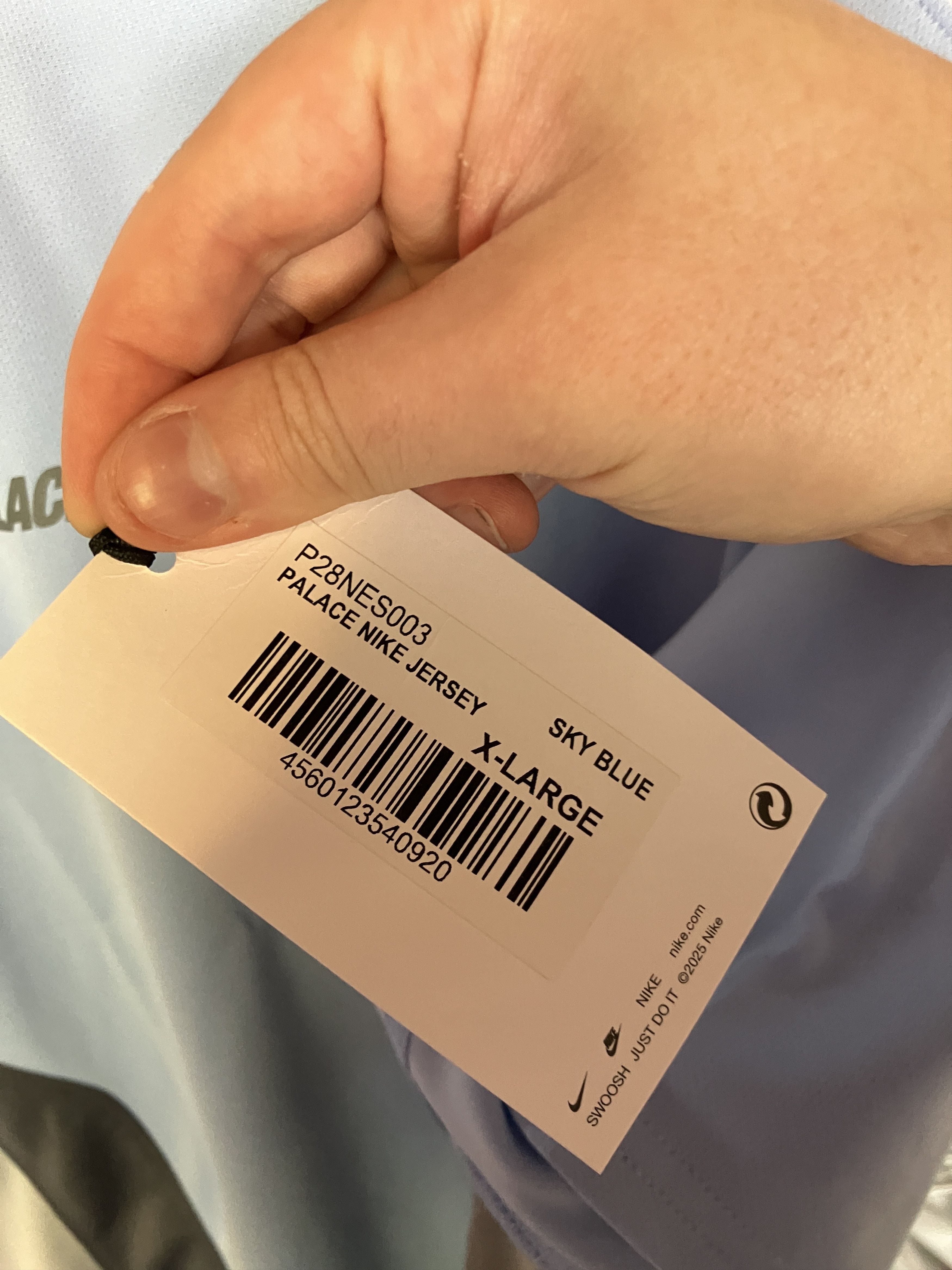 Palace Palace Nike Jersey - Sky Blue Size US XL / EU 56 / 4 - 5 Thumbnail