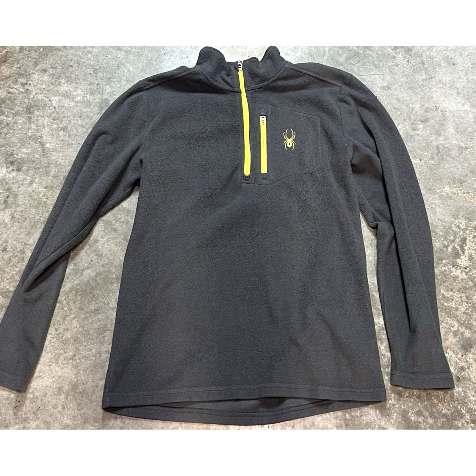 Spyder Spyder Jacket Mens M Gray With Yellow Accent Logo Windbreaker Outdoor Adults Size US M / EU 48-50 / 2 - 2 Thumbnail