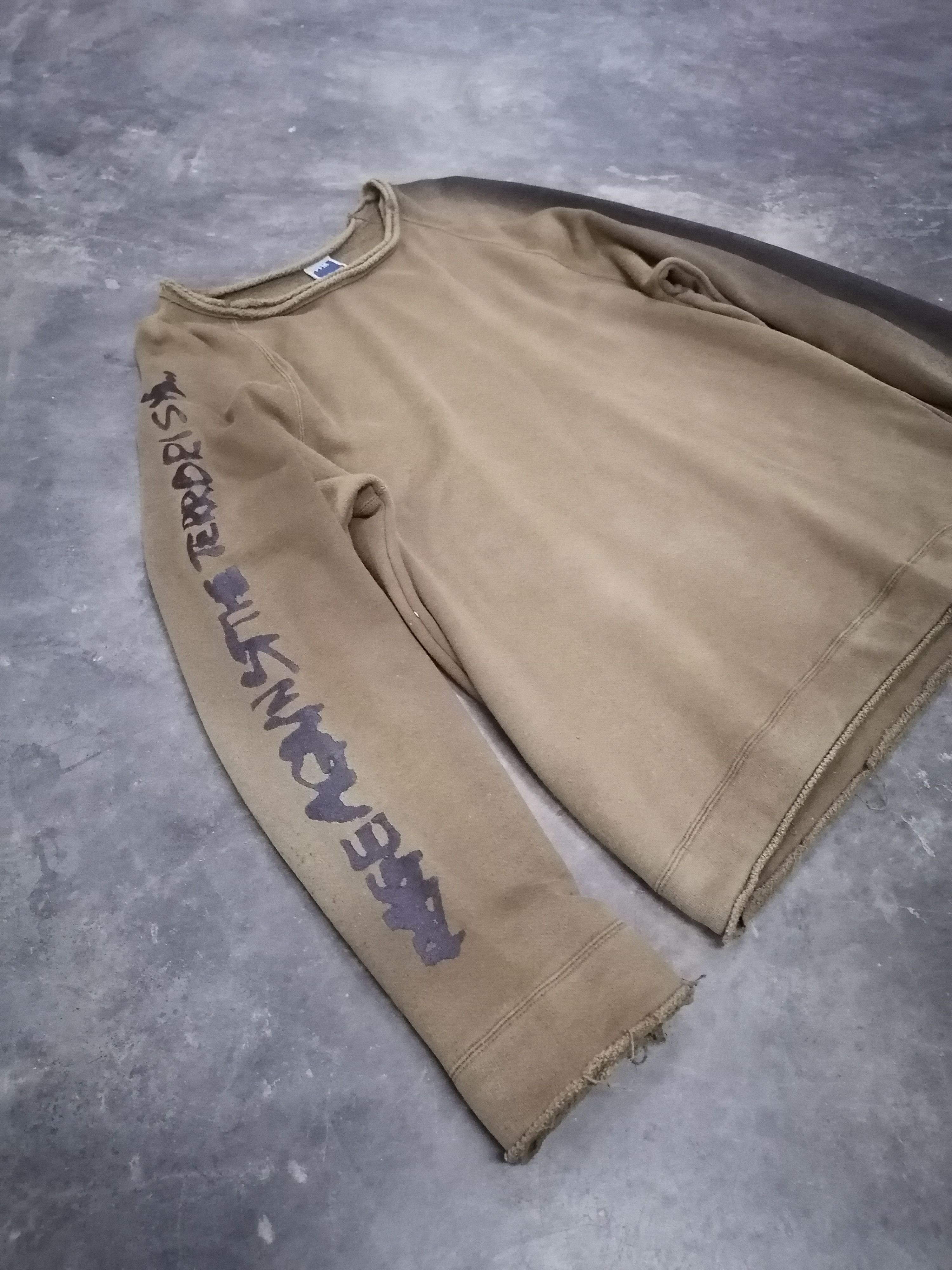 Japanese Brand Trashed Faded PPFM Rage Against The Terrorist Sweatshirt Size US S / EU 44-46 / 1 - 4 Thumbnail