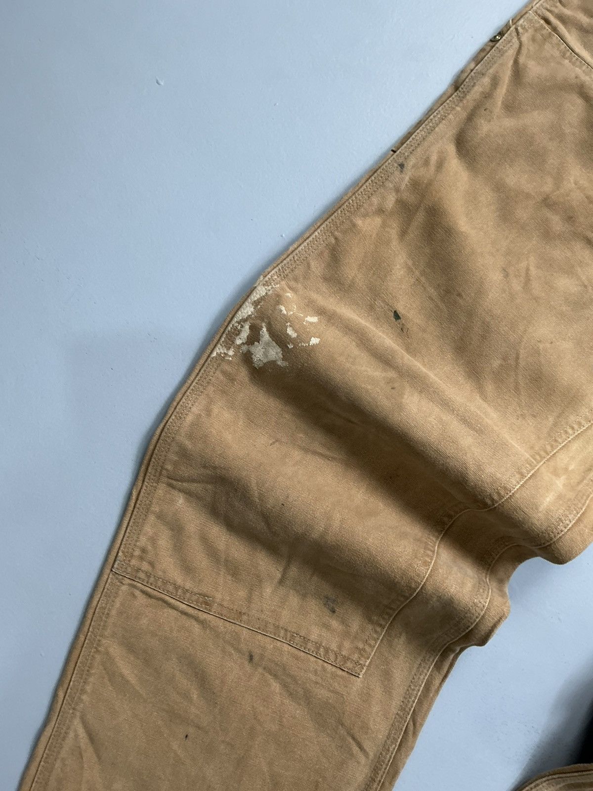 Carhartt Vintage Carhatt B01 BRN double knee workwear Size US 38 / EU 54 - 7 Thumbnail