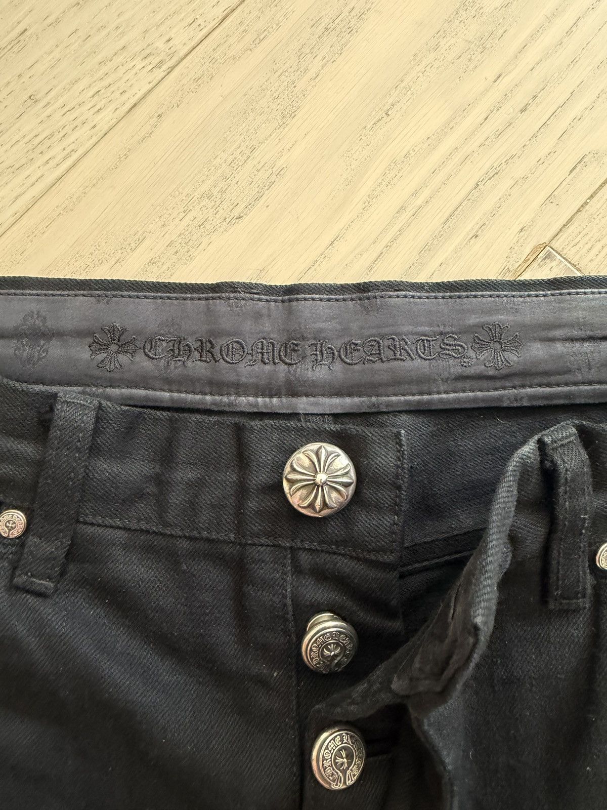 Chrome Hearts Chrome hearts le fleur knee Size US 33 - 3 Thumbnail
