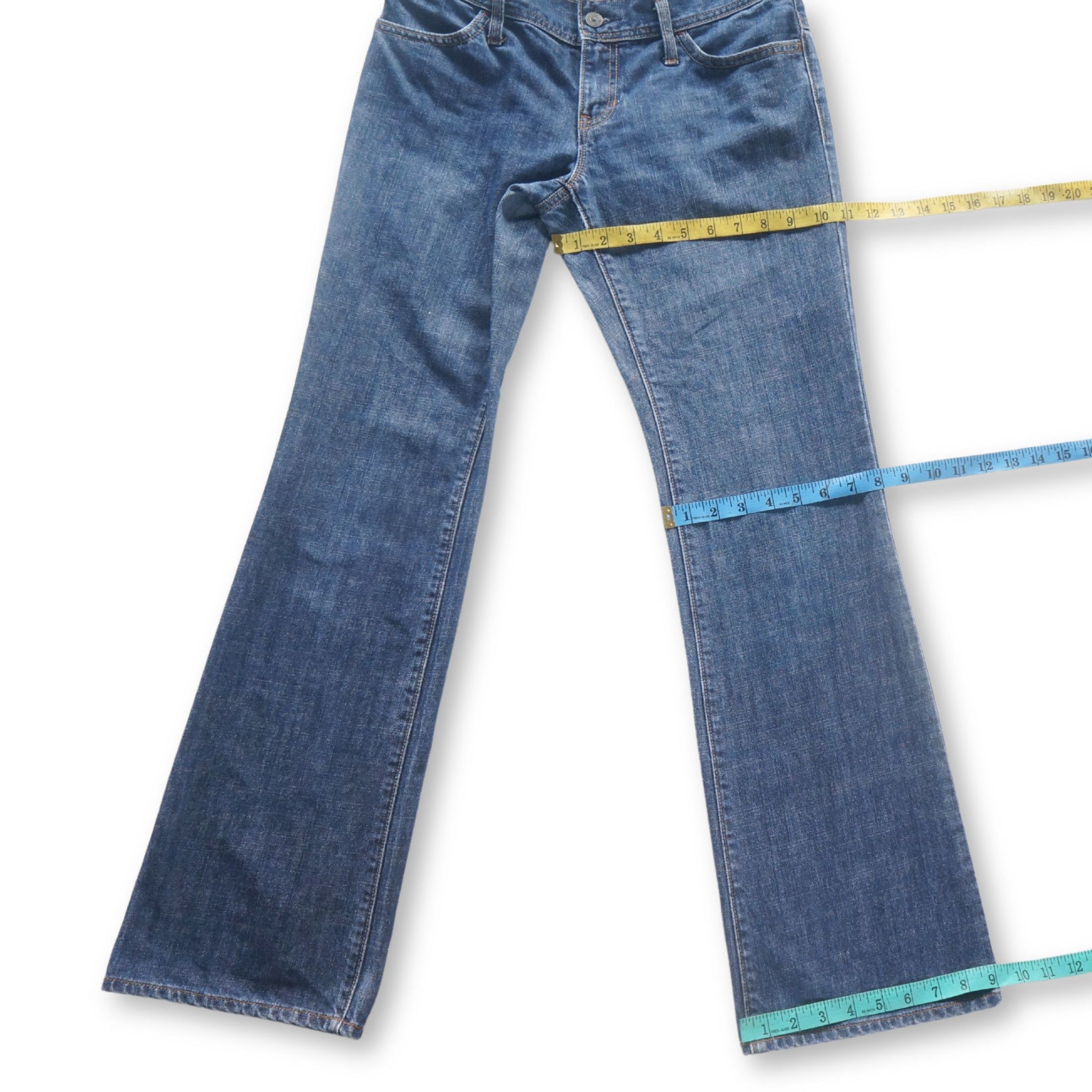 Gap GAP Ultra Low Rise Flared Jeans Size 29" - 10 Thumbnail