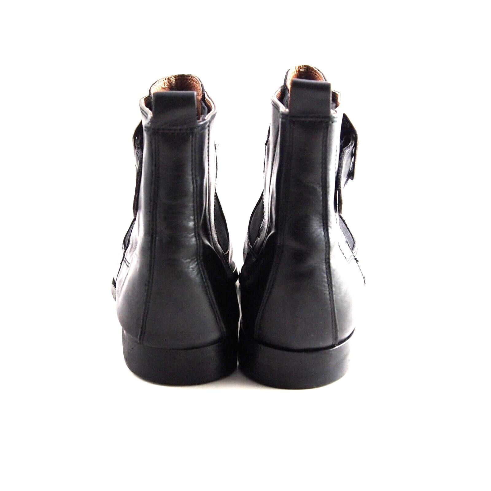 Versace Versace Buckled Boots Black Leather Mens Size US 9 EU 42 Size US 9 / EU 42 - 5 Thumbnail
