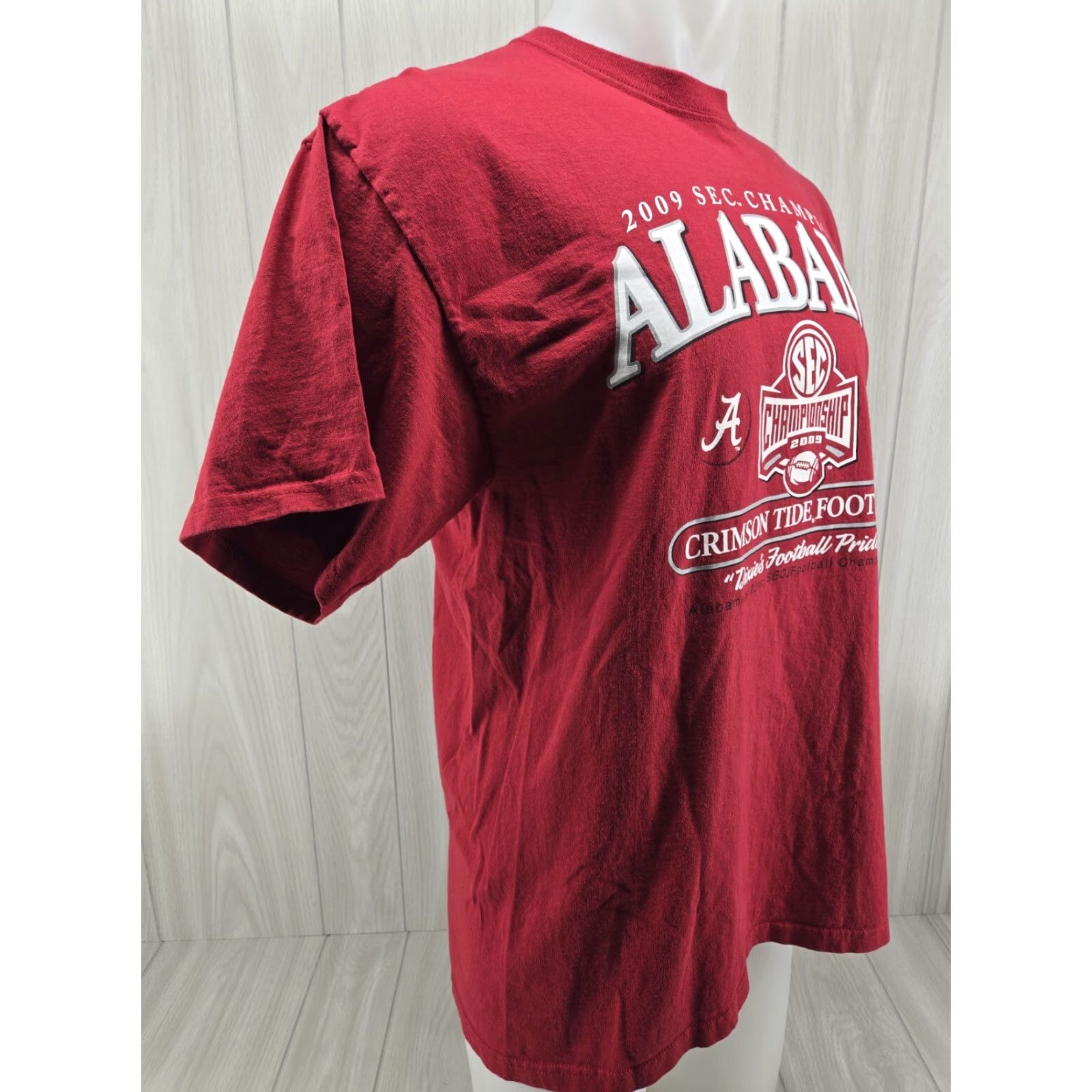 Delta VINTAGE Alabama Crimson Tide T-Shirt Mens Large 2009 National Championship Red 2009 National Championship Mens L Shirt Delta Size US L / EU 52-54 / 3 - 6 Thumbnail