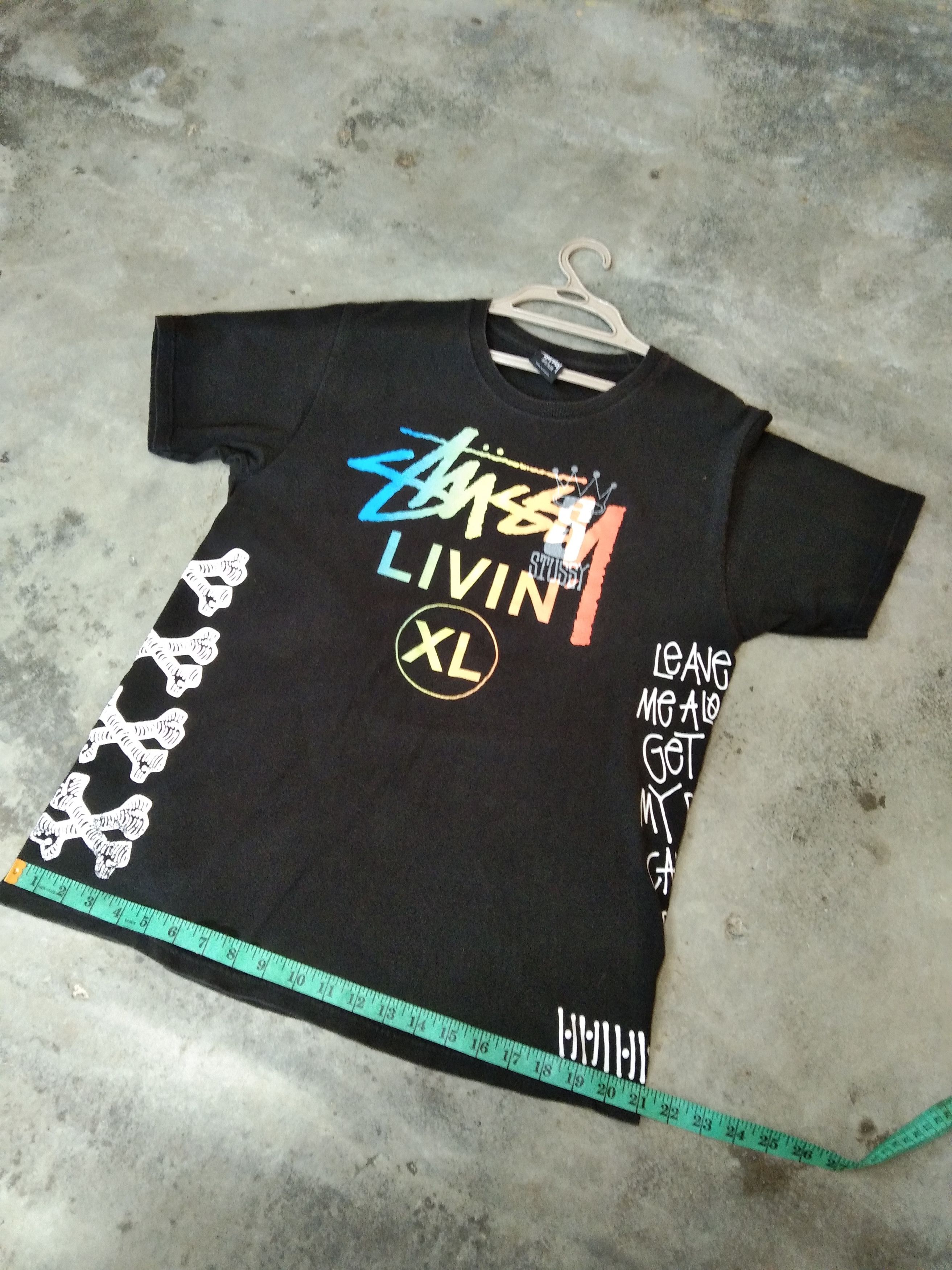 Stussy × Vintage VINTAGE STUSSY LIVIN XL T-SHIRT Size US M / EU 48-50 / 2 - 11 Thumbnail