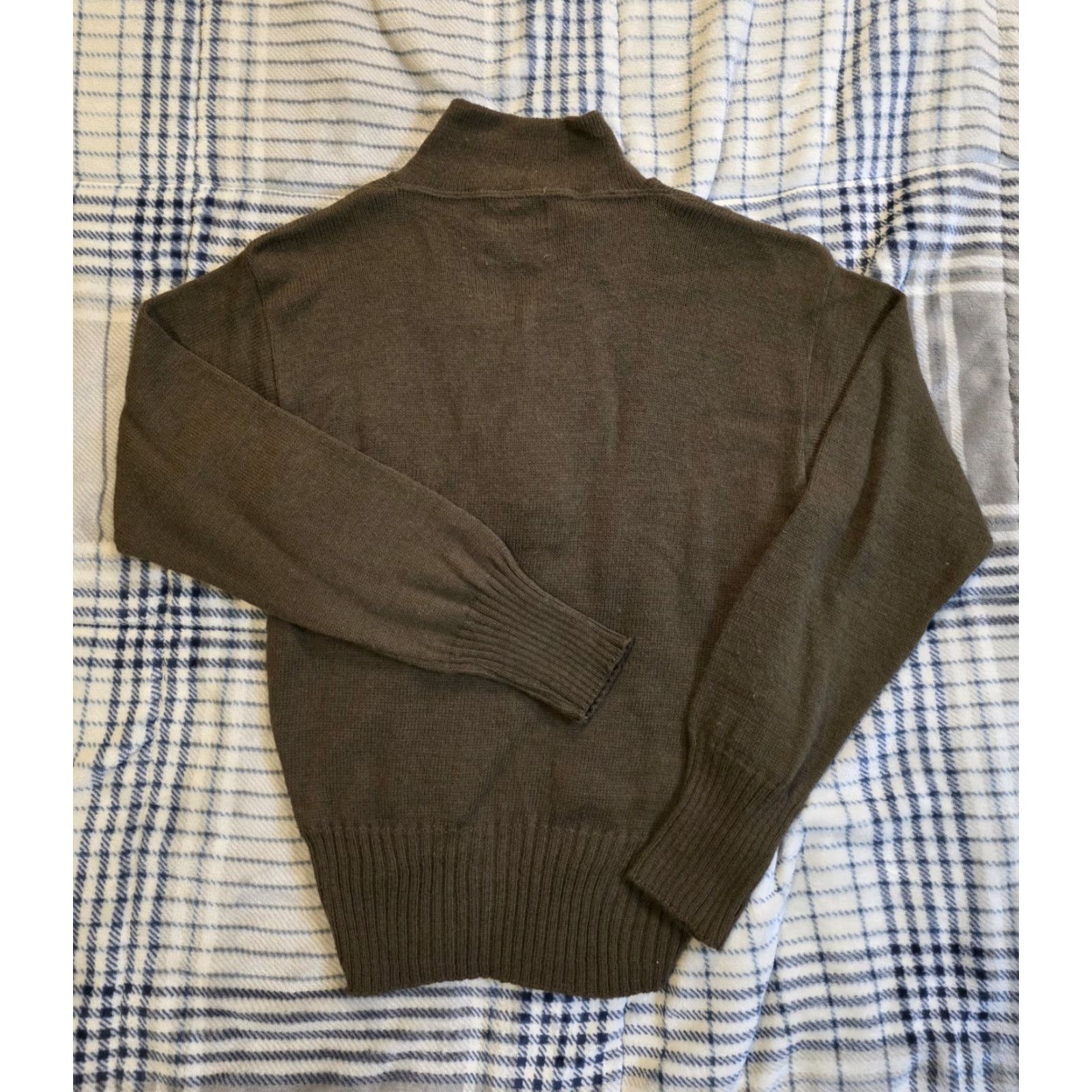 Vintage VINTAGE US Army Henley Sweater Wool Blend Men's Size Medium Brown 5 Button Mock Neck Slim Knit Long Sleeve Casual Workwear 80s Army USA Mens Size US M / EU 48-50 / 2 - 2 Thumbnail
