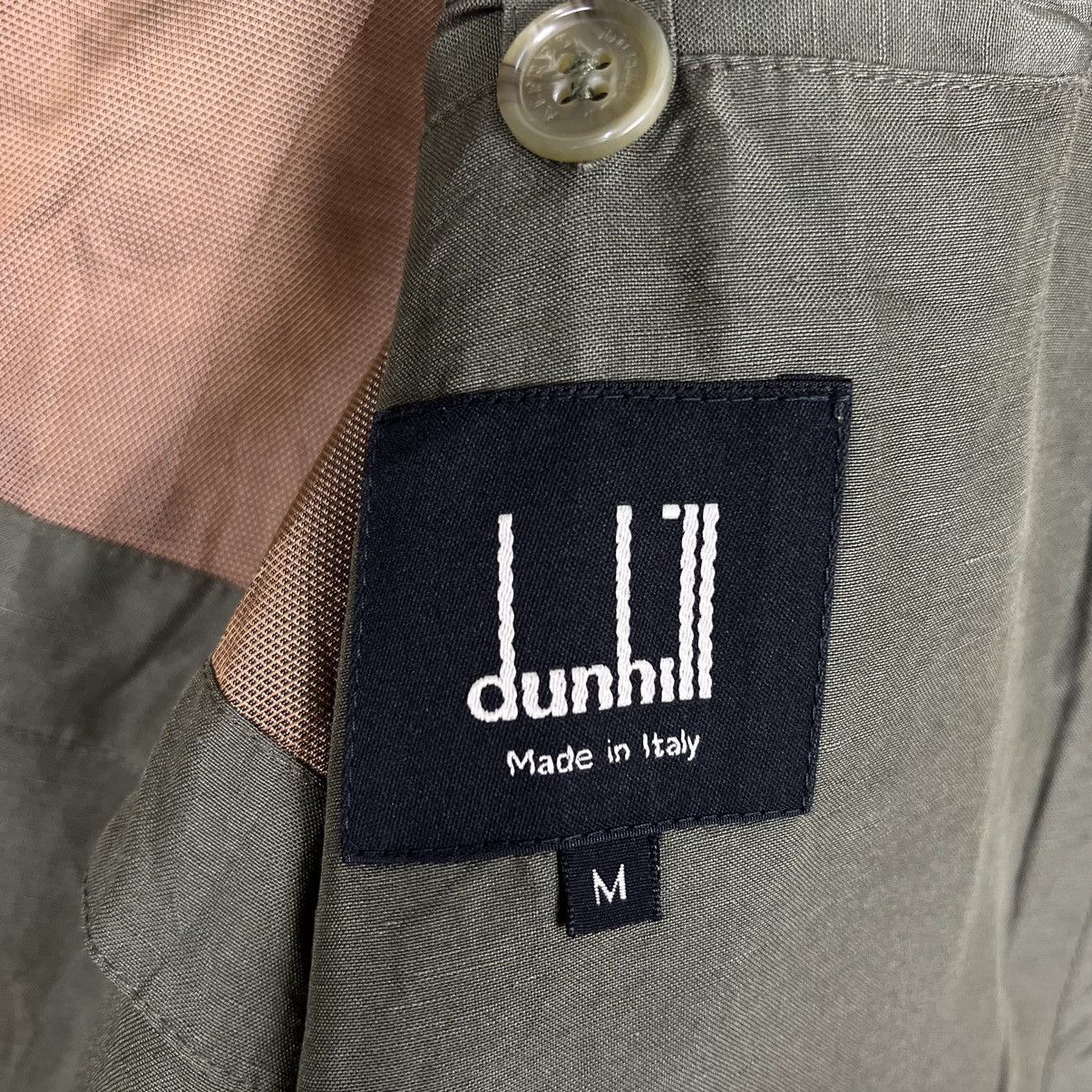 Alfred Dunhill 🔥 VINTAGE DUNHILL HGTONE SILK LINEN JACKET MADE IN ITALY Size US M / EU 48-50 / 2 - 13 Thumbnail