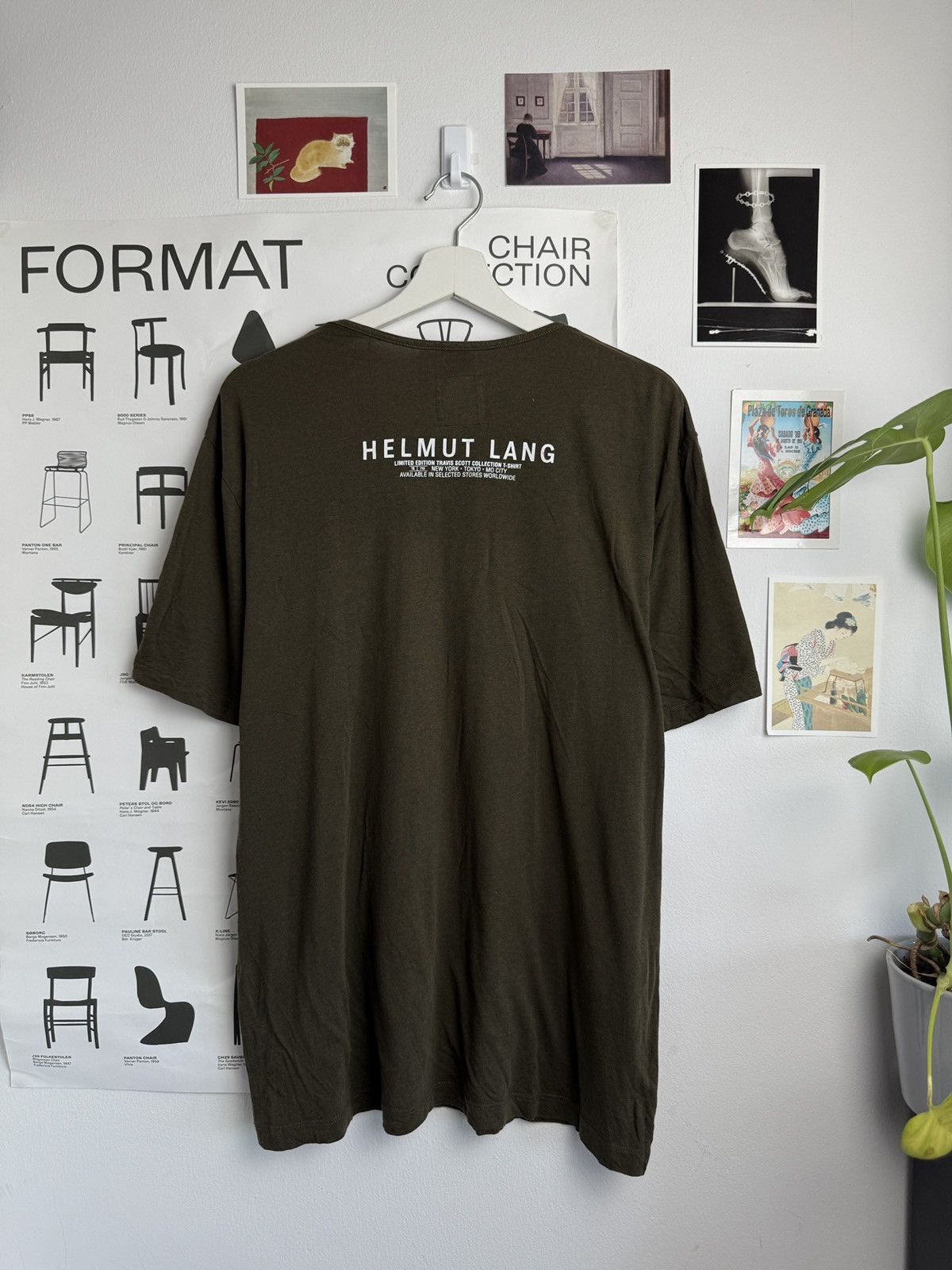 Designer × Helmut Lang × Travis Scott Helmut Lang x Travis Scott printed t-shirt M designer luxury Size US M / EU 48-50 / 2 - 2 Thumbnail